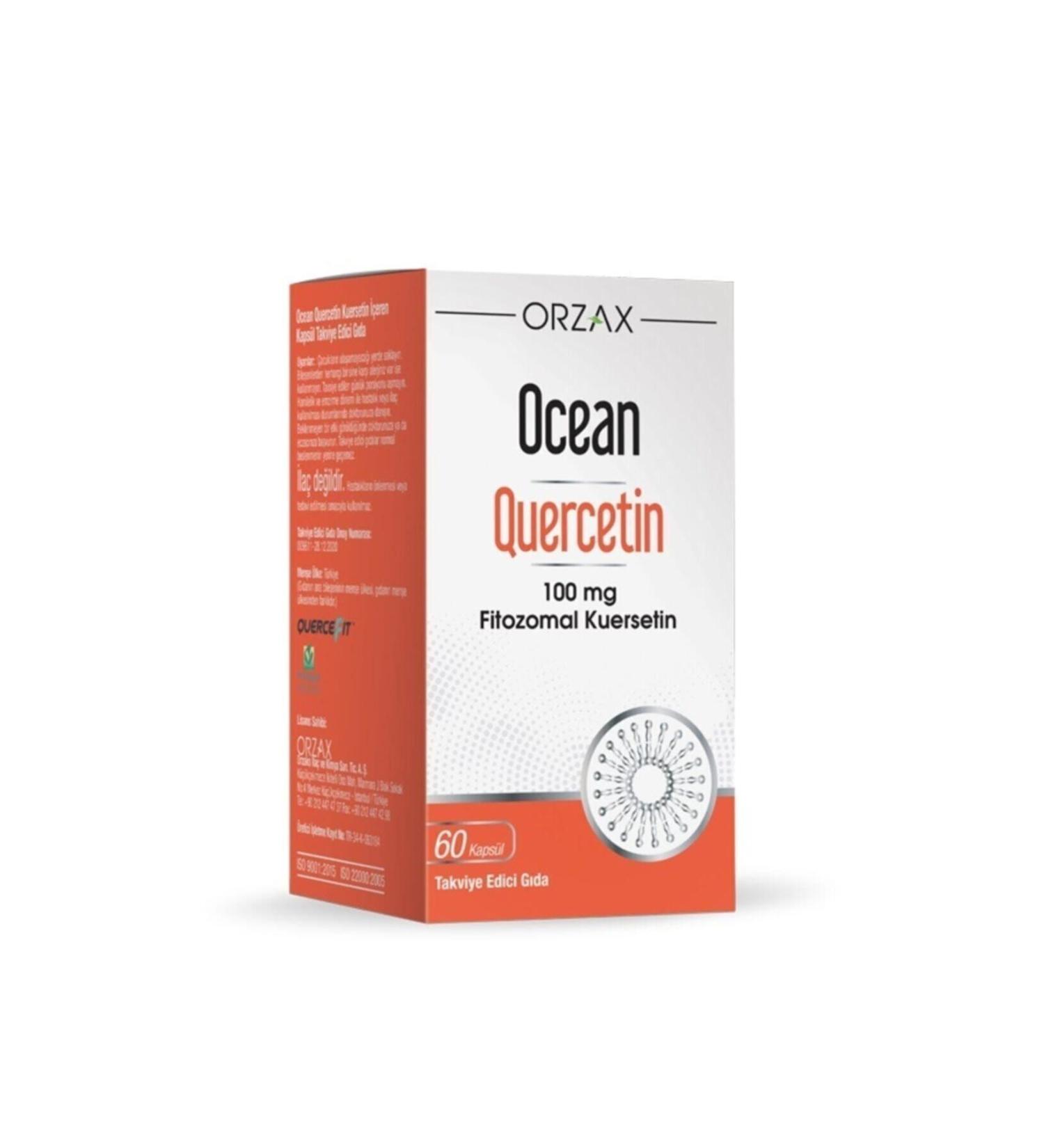 Ocean Quercetin 100 Mg 60 Capsules Food Supplement
