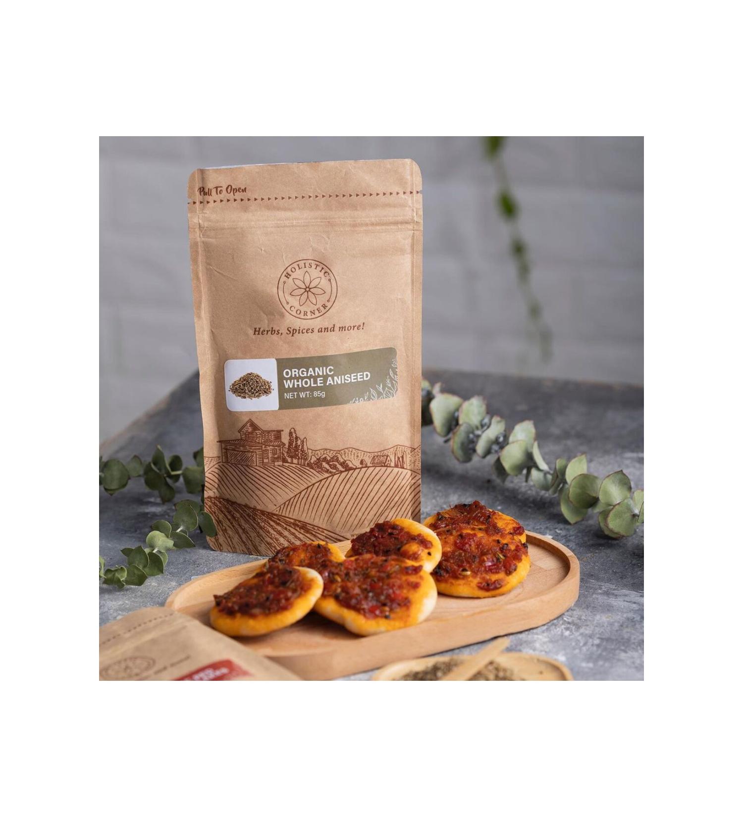 Holistic Corner Organic Whole Aniseed Anise 85 g - Buy Online on GoSupps.com