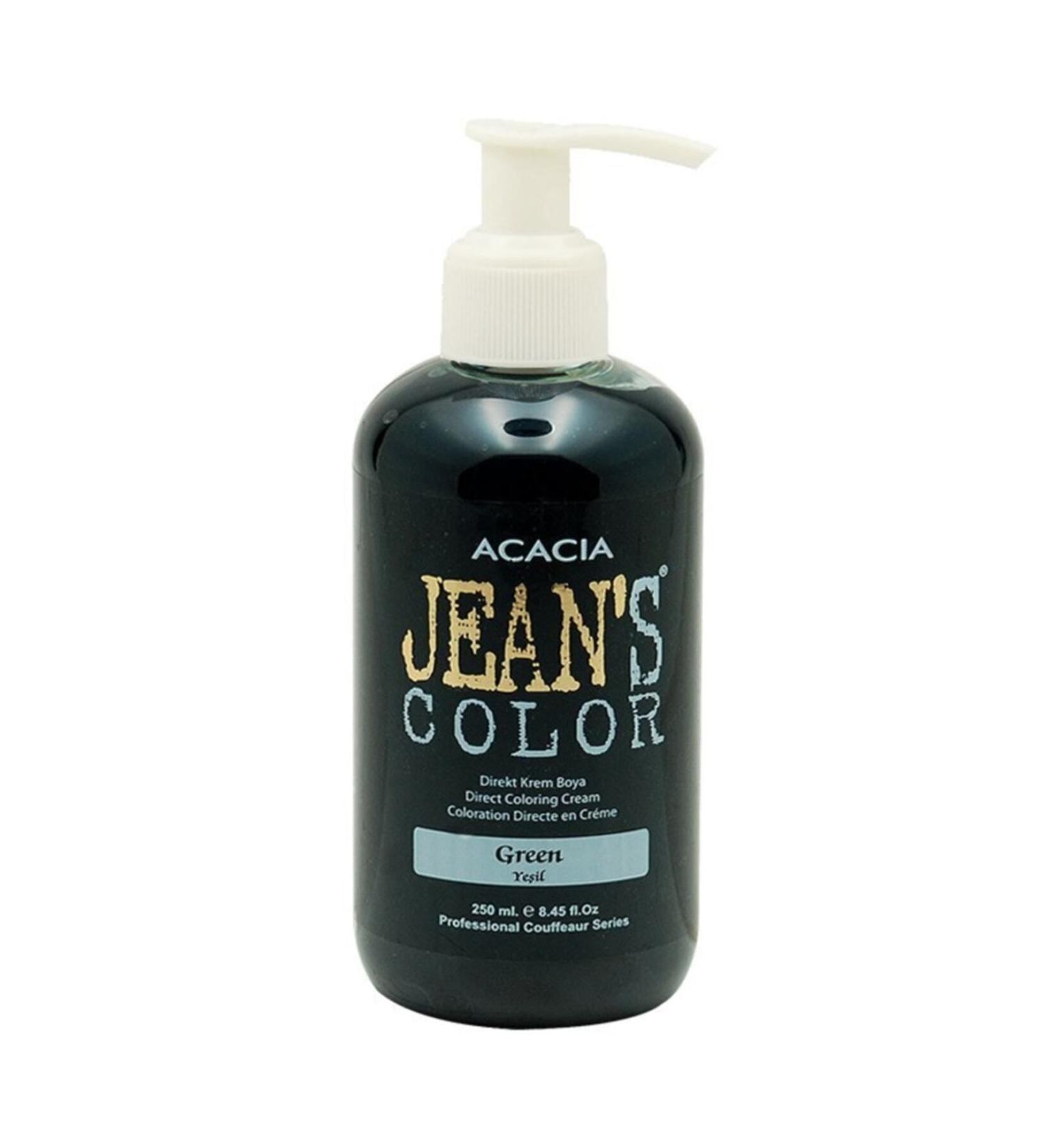Acacia Jean's Color Green 250ml. Green Ammonia Free Balayage Color Hair Dye