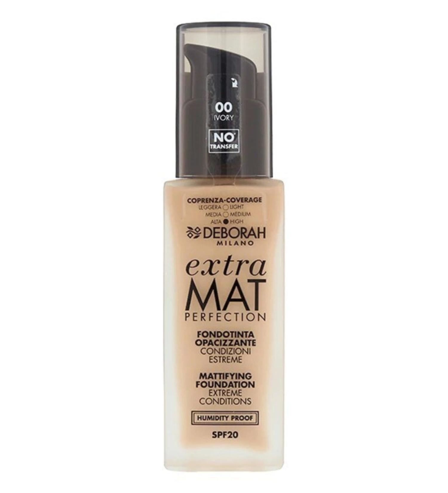 Deborah Extra Matte Perfection Foundation 00 Ivory 30ml