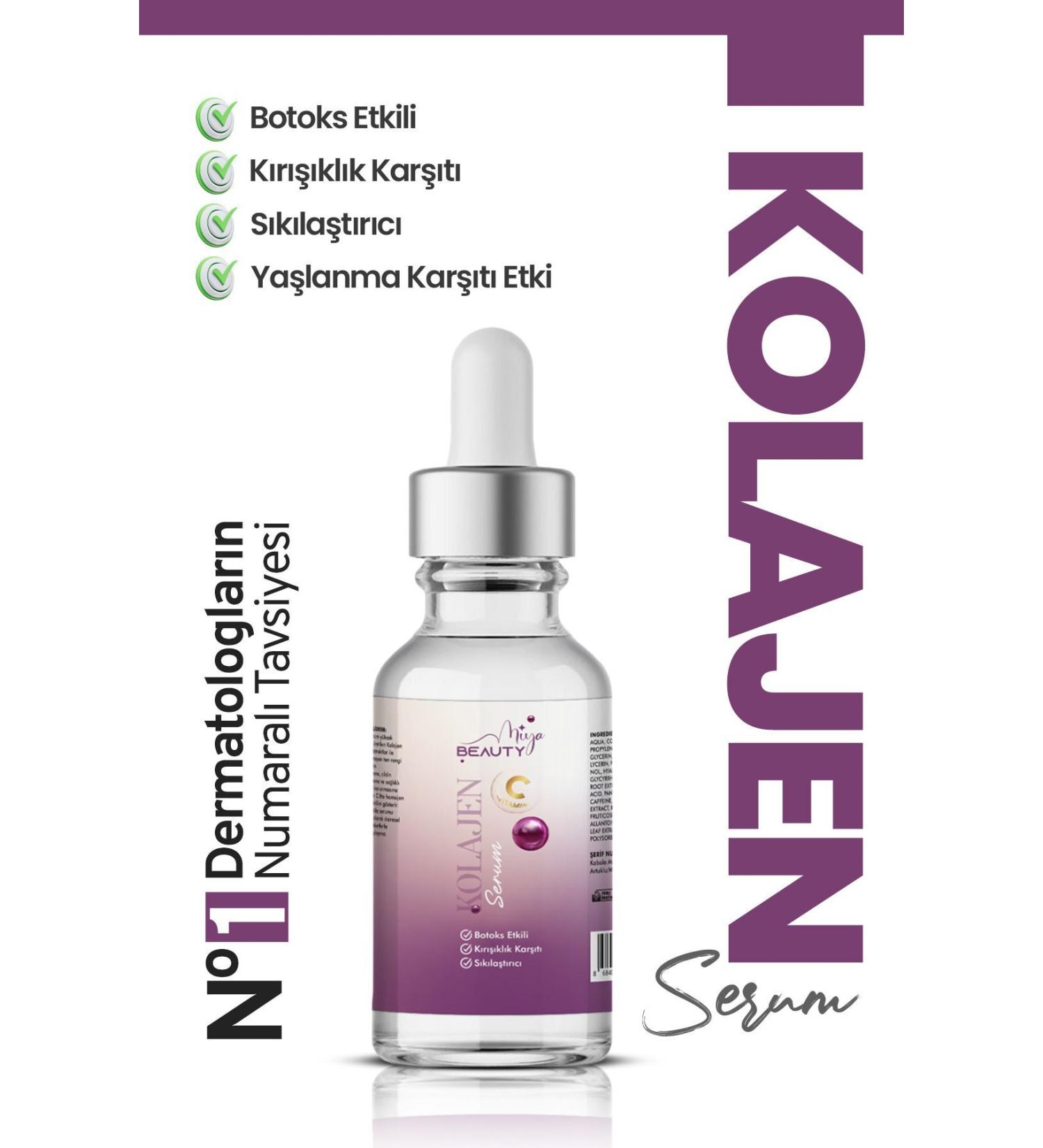 Miya Beauty Collogen Plumping Botox Effective Wrinkle Brightening Anti-Aging Stain Remover Serum - Buy Online on GoSupps.com