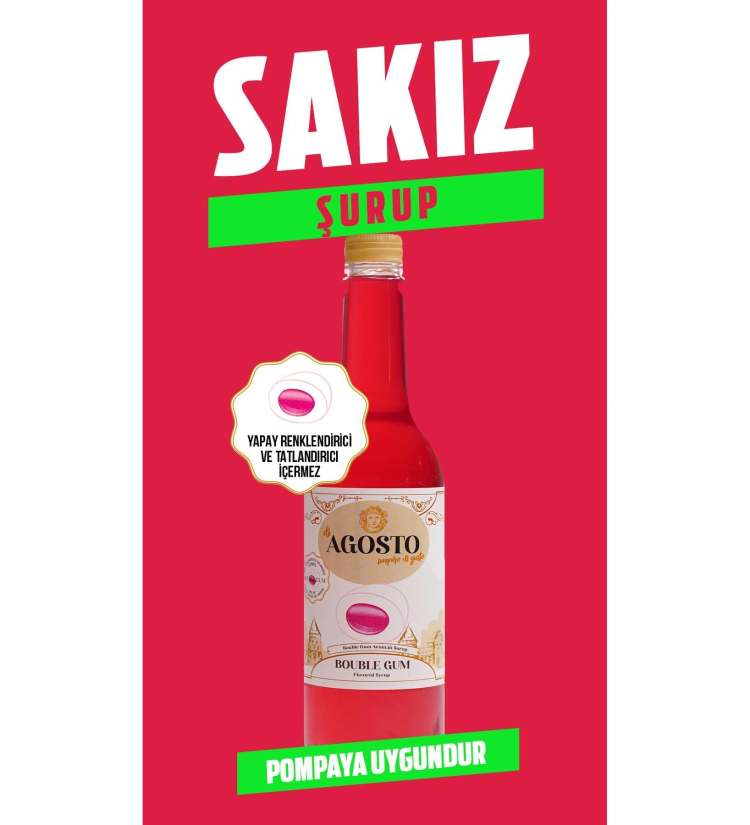 AGOSTO 6 X 750 ml Bubble Gum Flavored Syrup