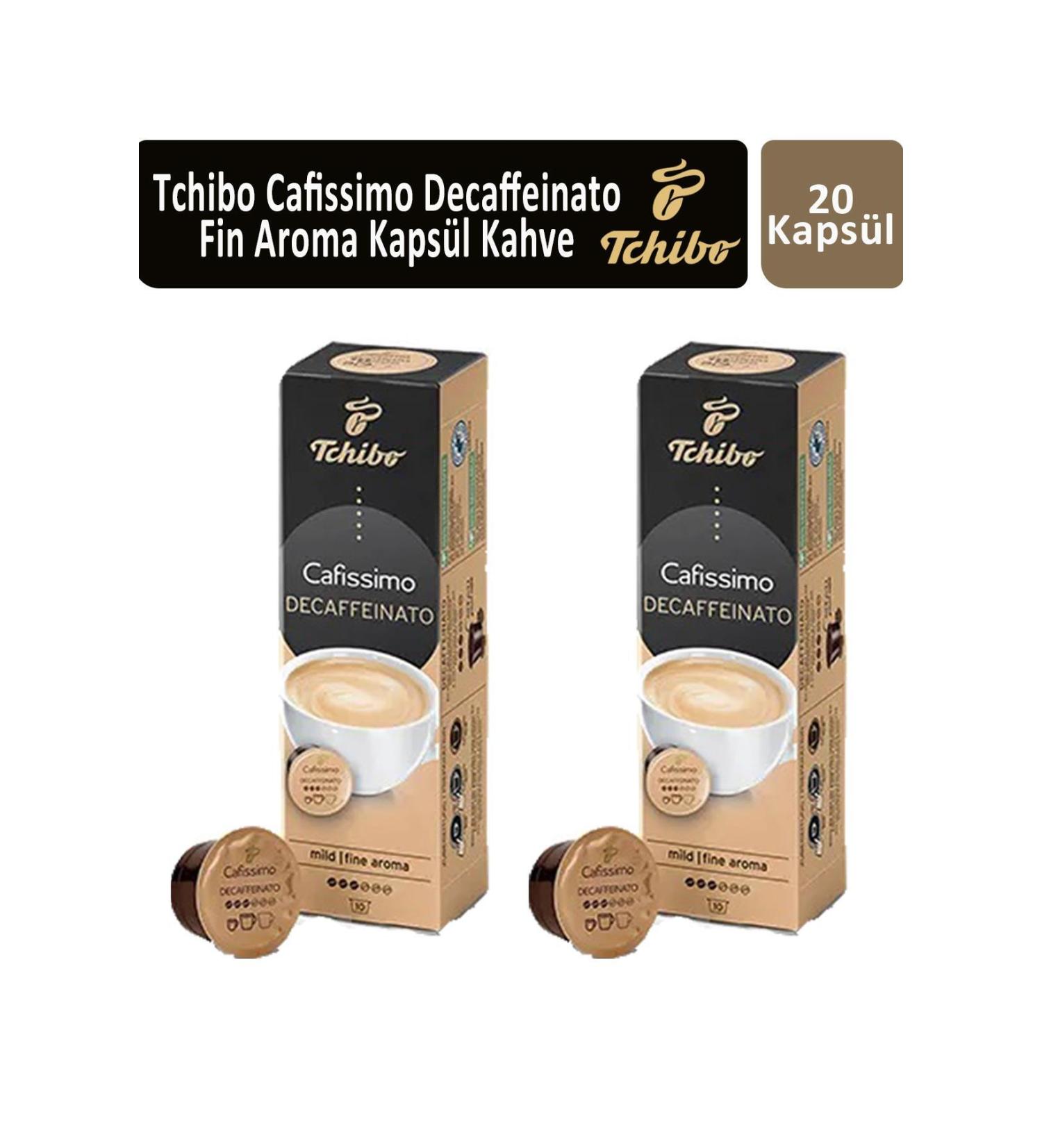 Tchibo Cafissimo Caffe Crema Decaffinated Capsule Coffee x 2 Pieces - Buy Online on GoSupps.com