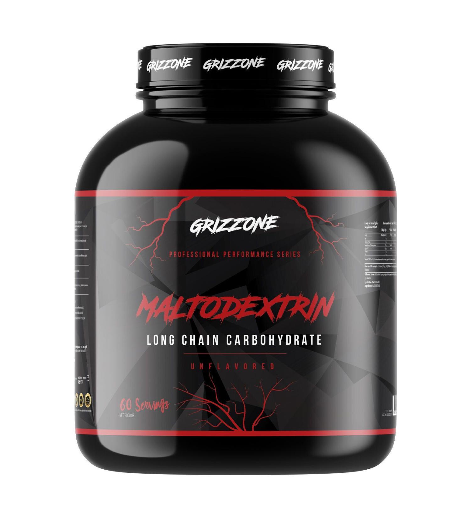 GRIZZONE Maltodextrin Plain 3 Kg 60 Servings 1 Serving 50 gr