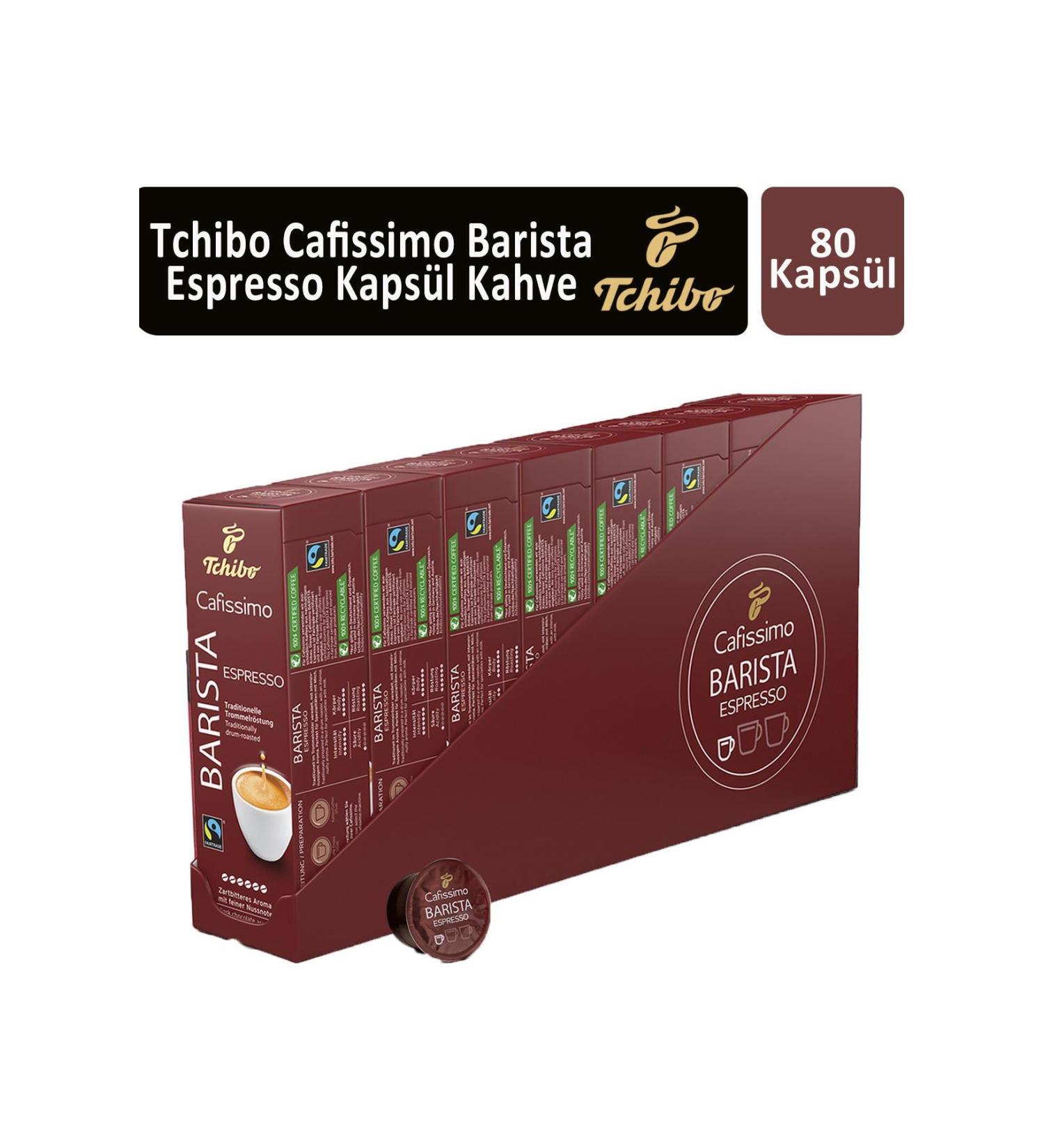 Tchibo Cafissimo Barista Espresso Capsule Coffee x 8 Pieces