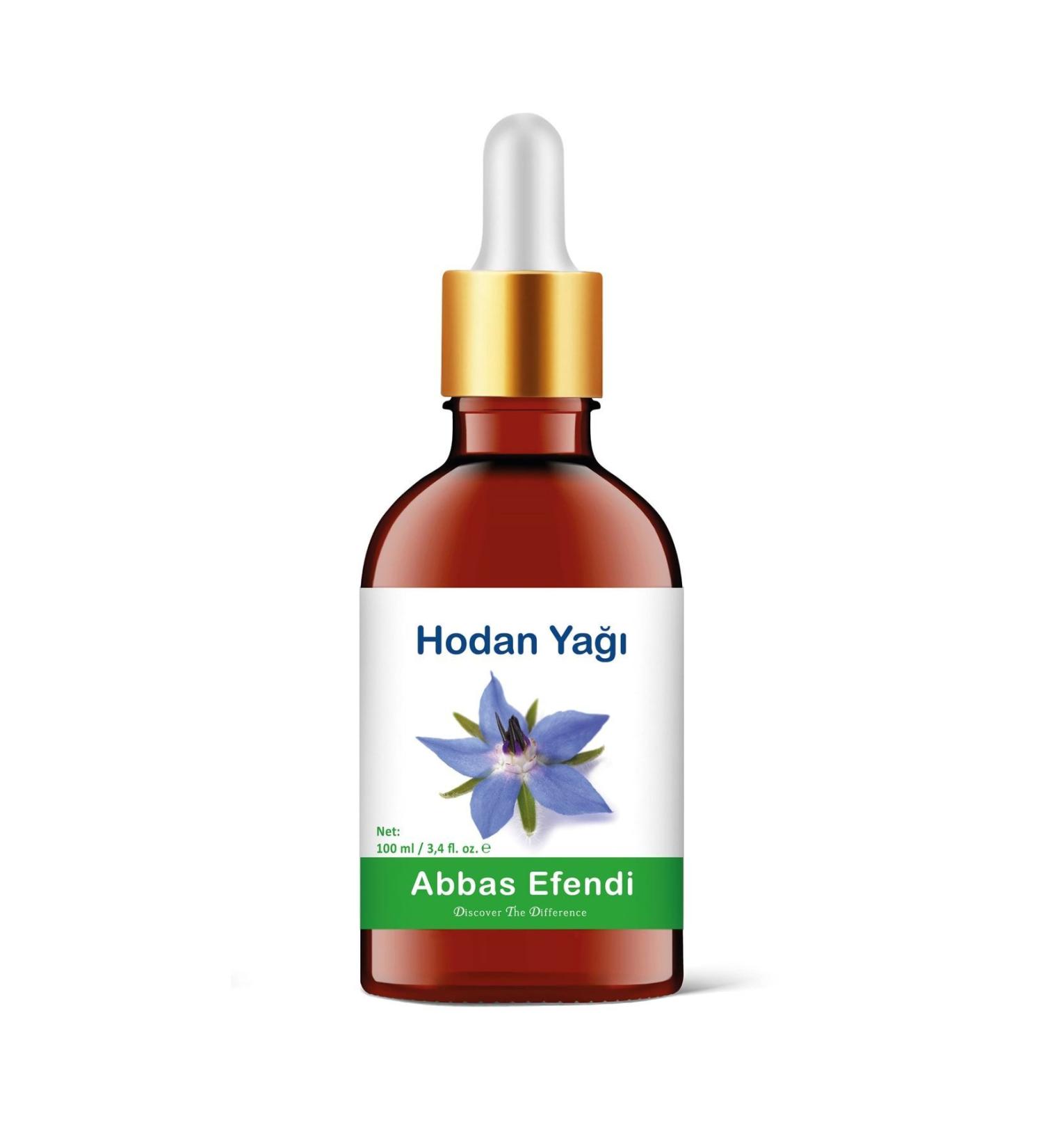 Abbas Efendi Borage Oil 100 ml (GLASS BOTTLE AND MEASURED GLASS ROD)