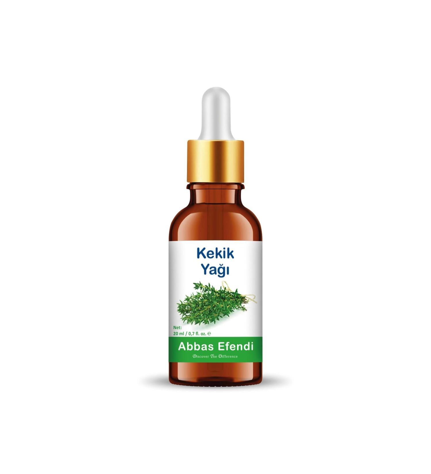 Abbas Efendi Thyme Oil 20 ml (GLASS BOTTLE AND MEASURED GLASS ROD)