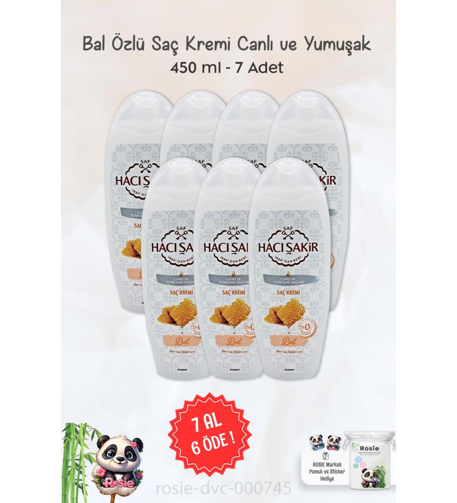 Hac akir BUY 7 PAY 6 Hac akir Honey Hair Cream Lively and Soft Hair 450 ml and ROSIE - Buy Online on GoSupps.com