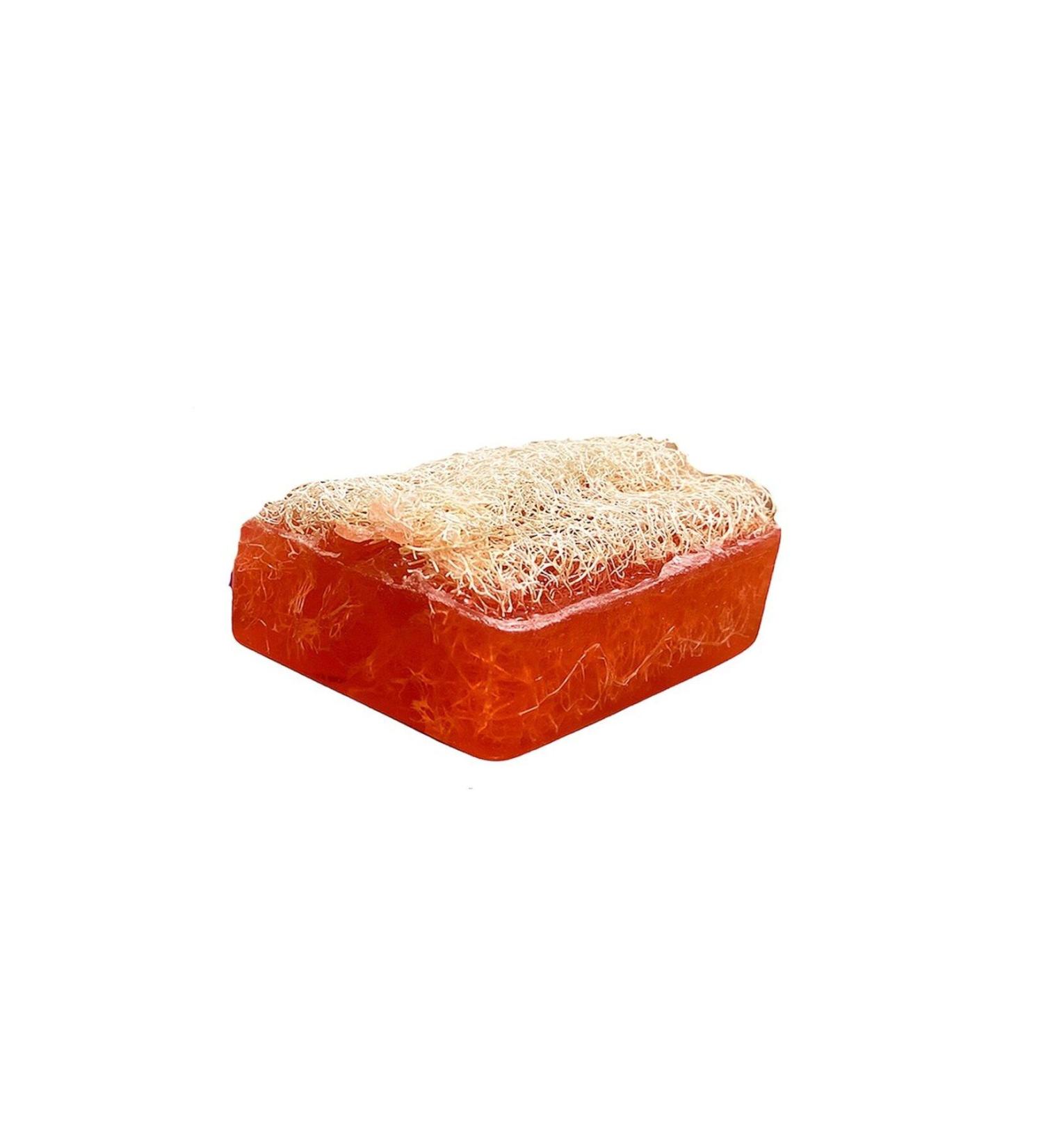 STORES Red rose essence pumpkin fiber soap
