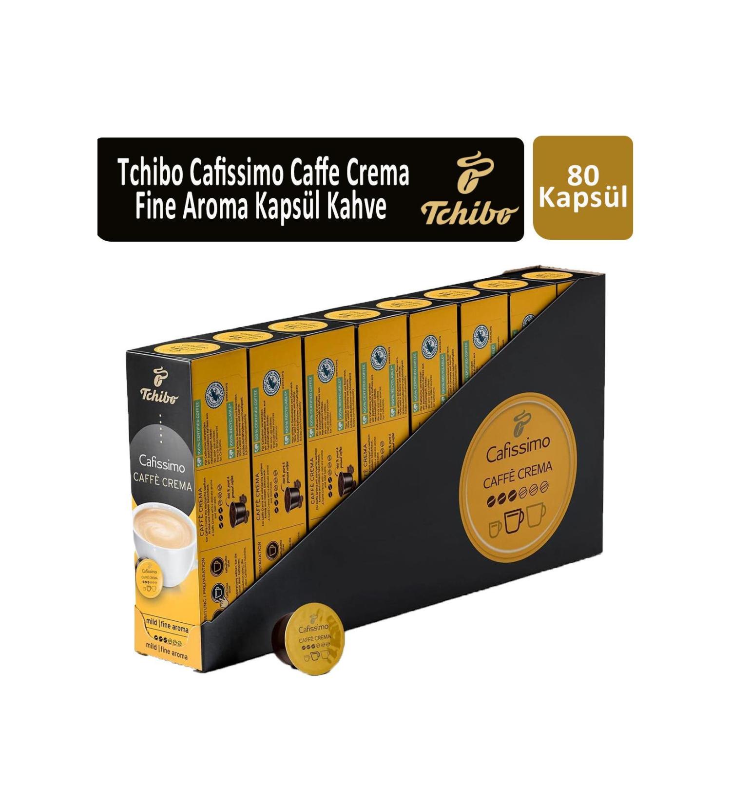 Tchibo Cafissimo Caffe Crema Fine Aroma Capsule Coffee x 8 Pcs