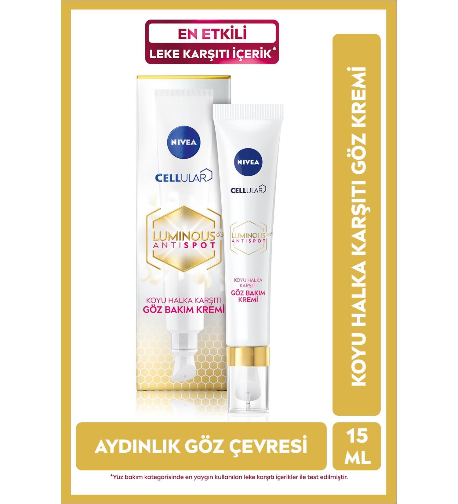 NIVEA LUMINOUS630 ANTI-DARK CIRCLE EYE CARE CREAM 15 ML PSSN3266 - Buy Online on GoSupps.com