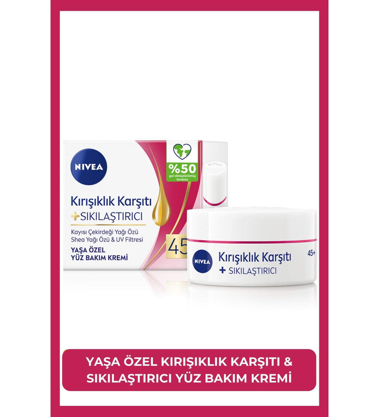 NIVEA AGE-SPECIFIC ANTI-WRINKLE FACE CARE CREAM 50ML FIRMING CROW'S FEET WRINKLE REMOVER PSSN3250 - Buy Online on GoSupps.com