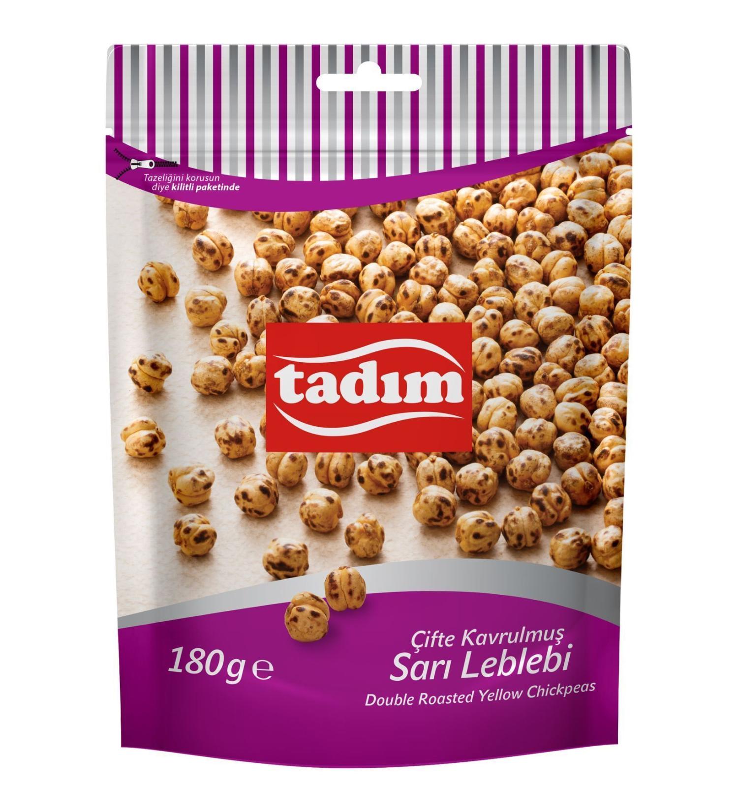 Tad m TADIM CHICKPEA DOUBLE ROASTED YELLOW 180gr X 12 PIECES