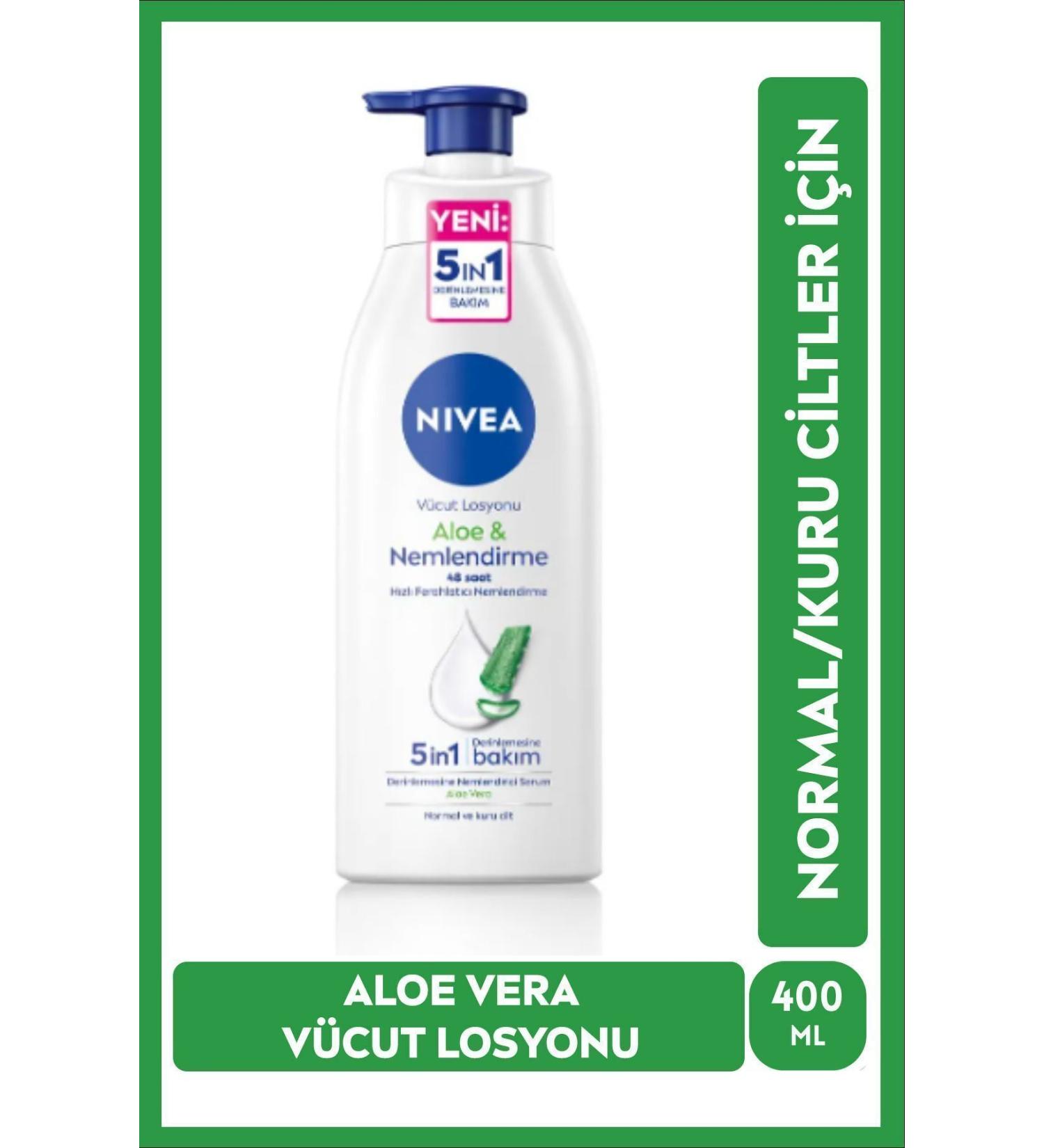 NIVEA ALOE VERA DEEPLY MOISTURIZING SERUM BODY LOTION 400ML PSSN3203 - Buy Online on GoSupps.com