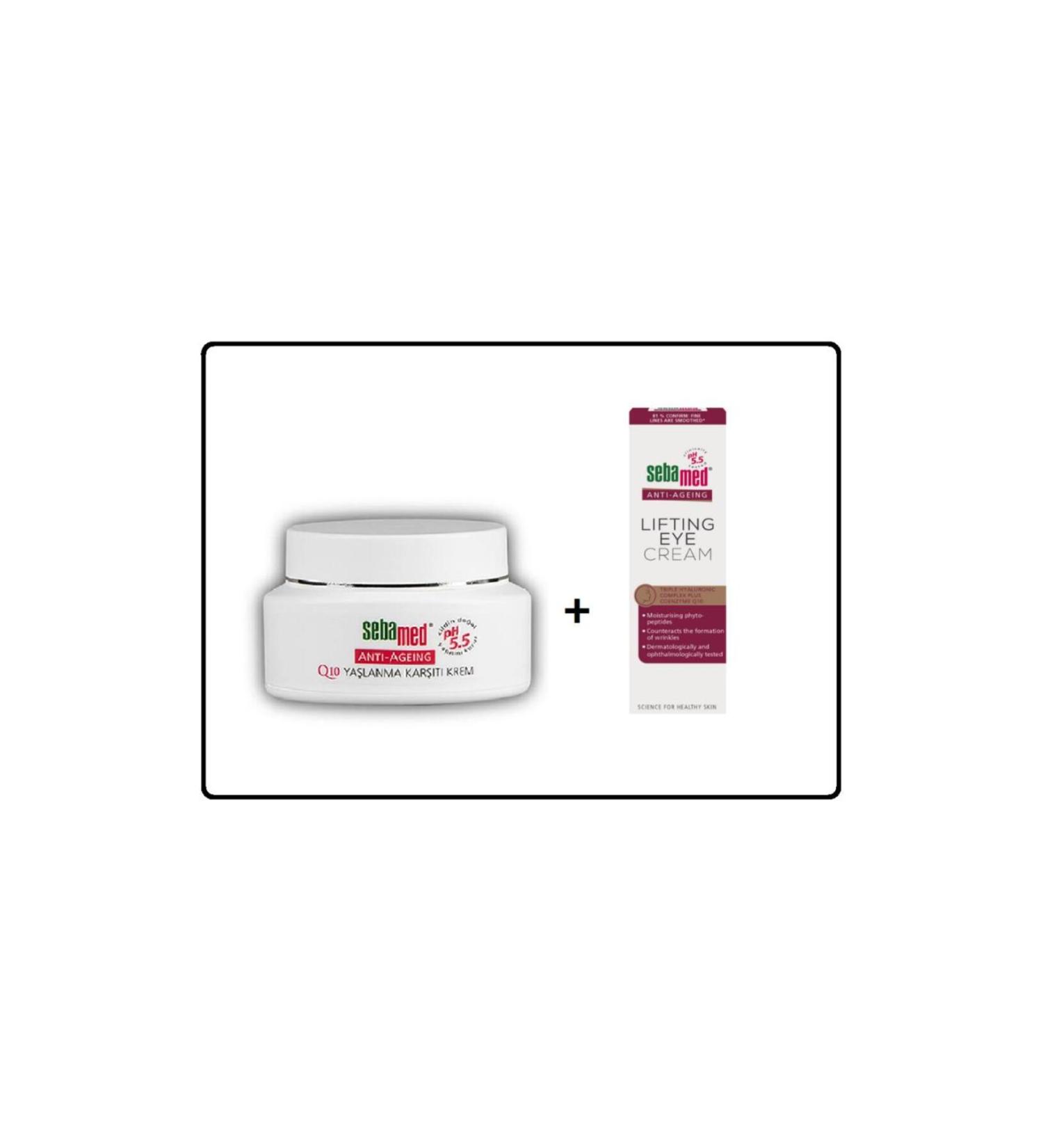 Sebamed Q10 Anti-Aging Face Care Cream 50ml Anti Aging Anti-Wrinkle Eye Cream 15ml 2'l