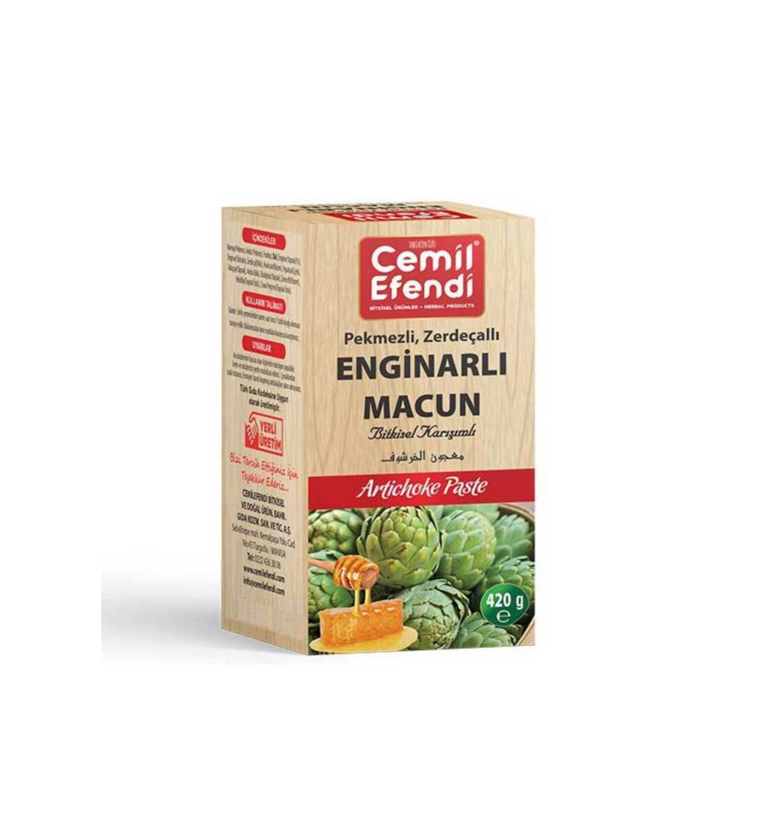Cemil Efendi Artichoke Paste Liver Friendly Artichoke Molasses Turmeric Paste 420gr