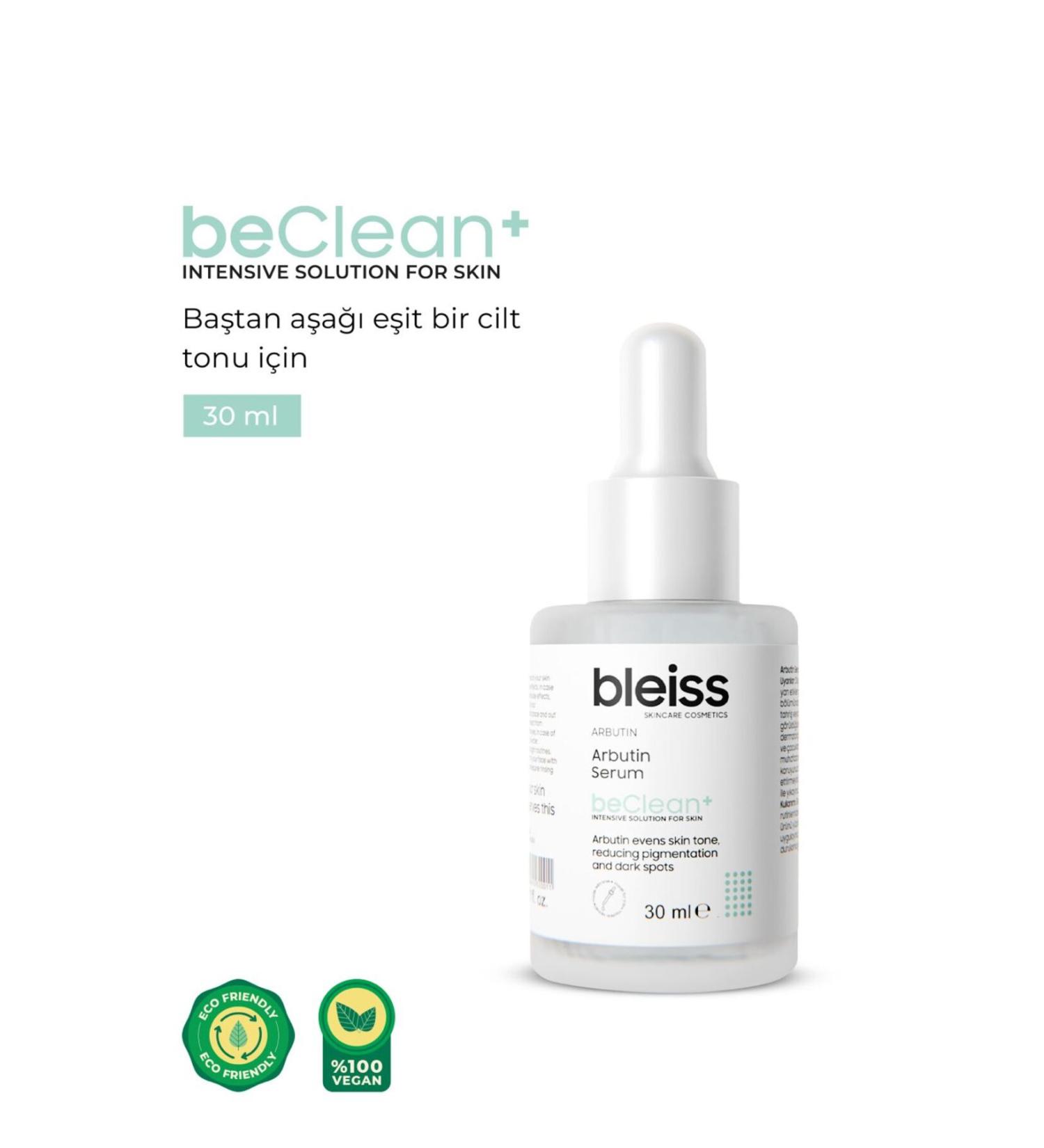 bleiss | beClean+ Skin Tone Equalizer and Anti-Blemish Arbutin Serum - Buy Online on GoSupps.com