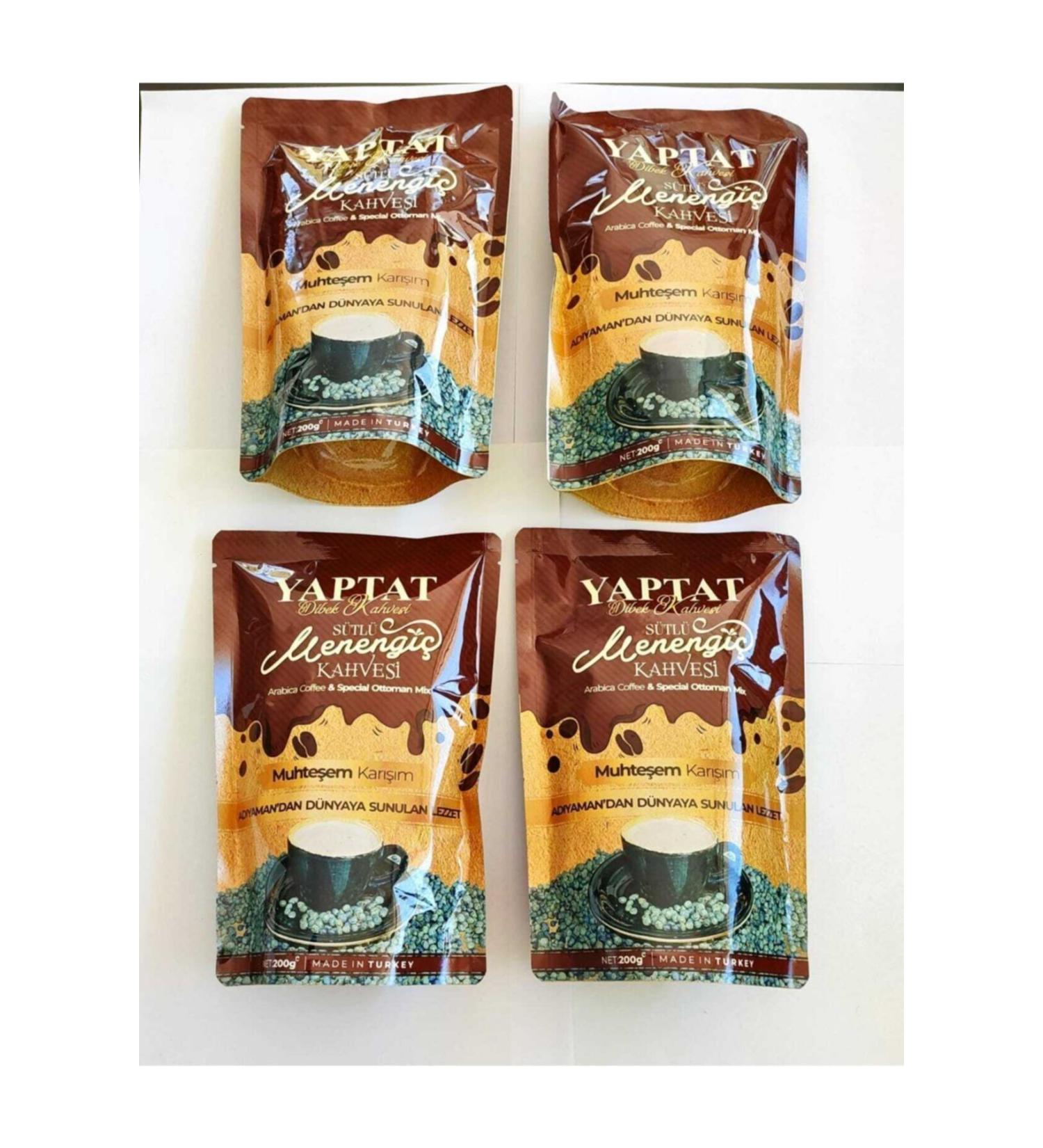 Yaptat Ad yaman Milky Menengi Coffee 200 Gr X 4 Sets