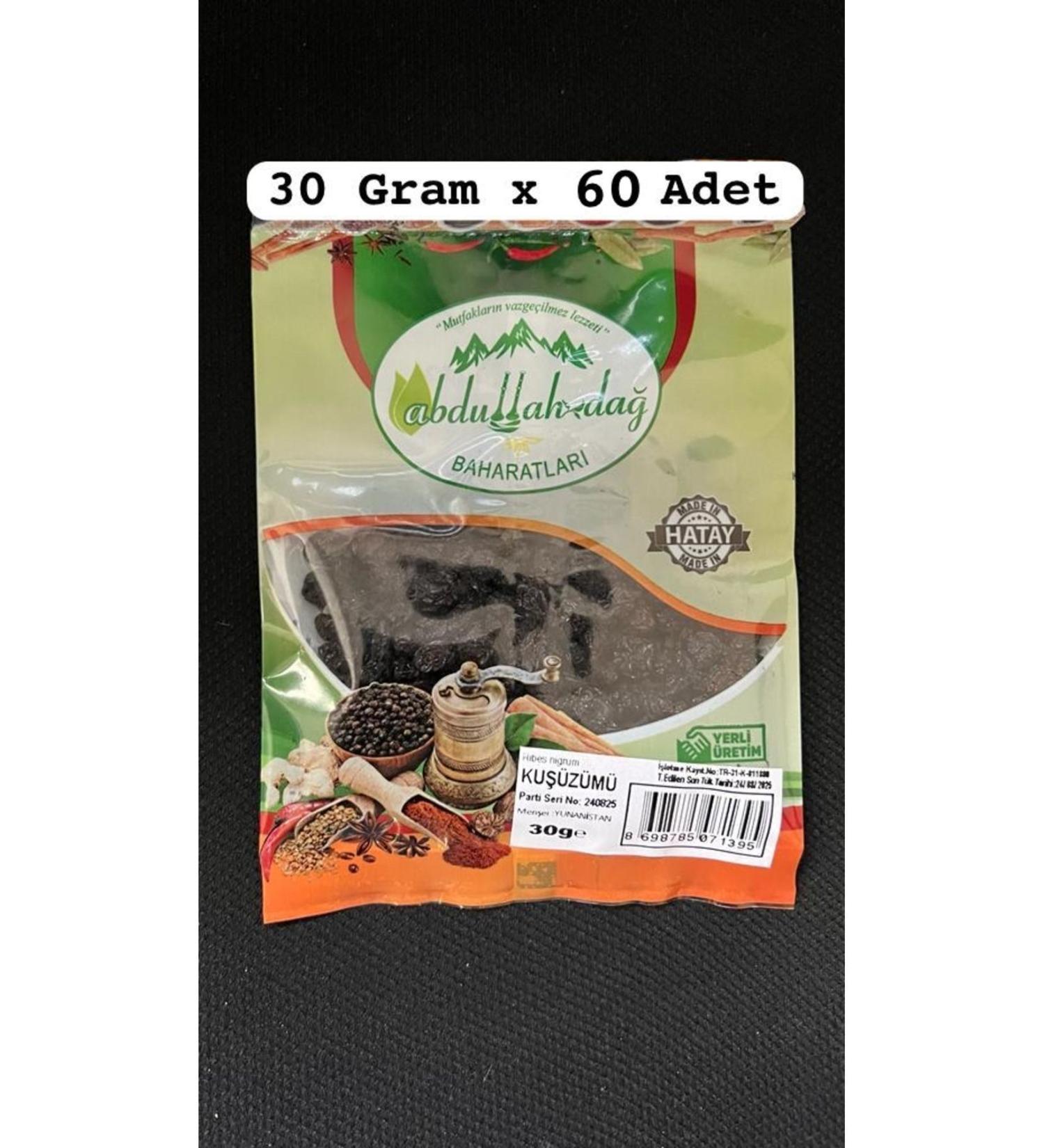 Hac o lu spice Hatay Local Currants 30 gr x 60 pieces / pack