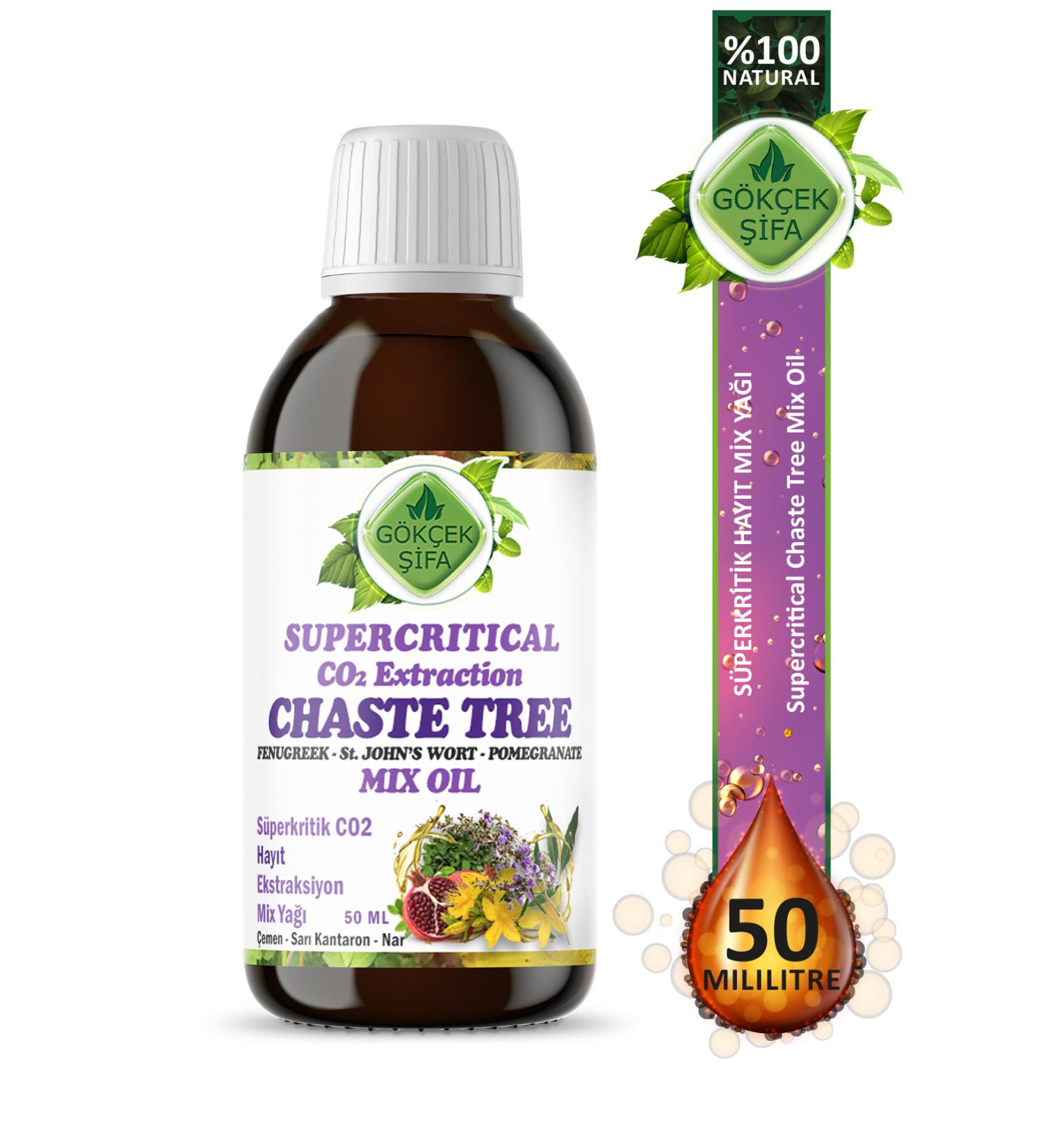 Gokcek Healing Chaste Tree Supercritical Mix Oil 50 ml (CHASTE TREE SUPERCRITICAL MIX OIL) - Buy Online on GoSupps.com