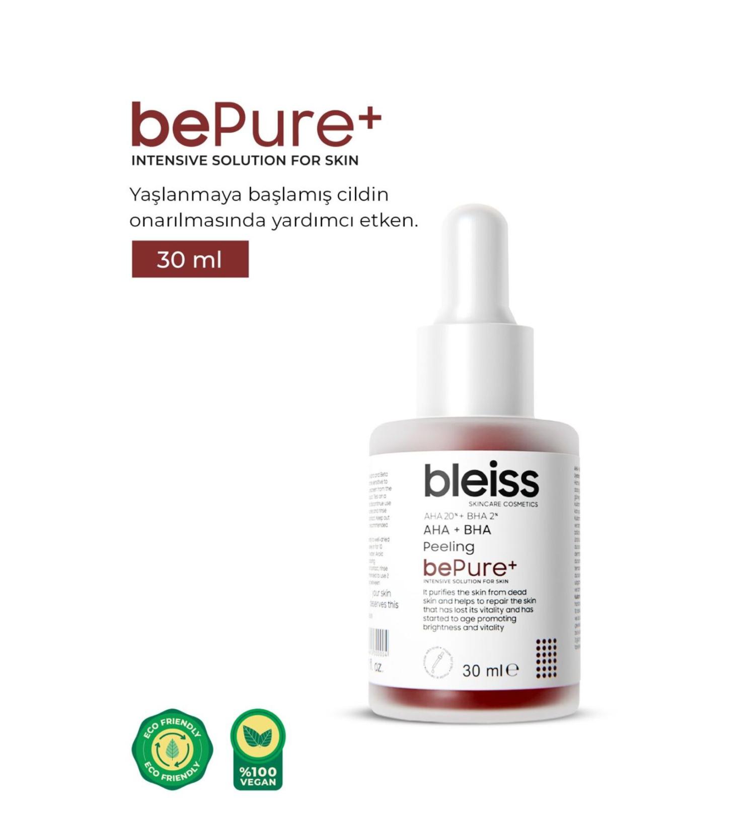 bleiss | bePure+ AHA&BHA Peeling Brightening and Nourishing Skin Serum - Buy Online on GoSupps.com