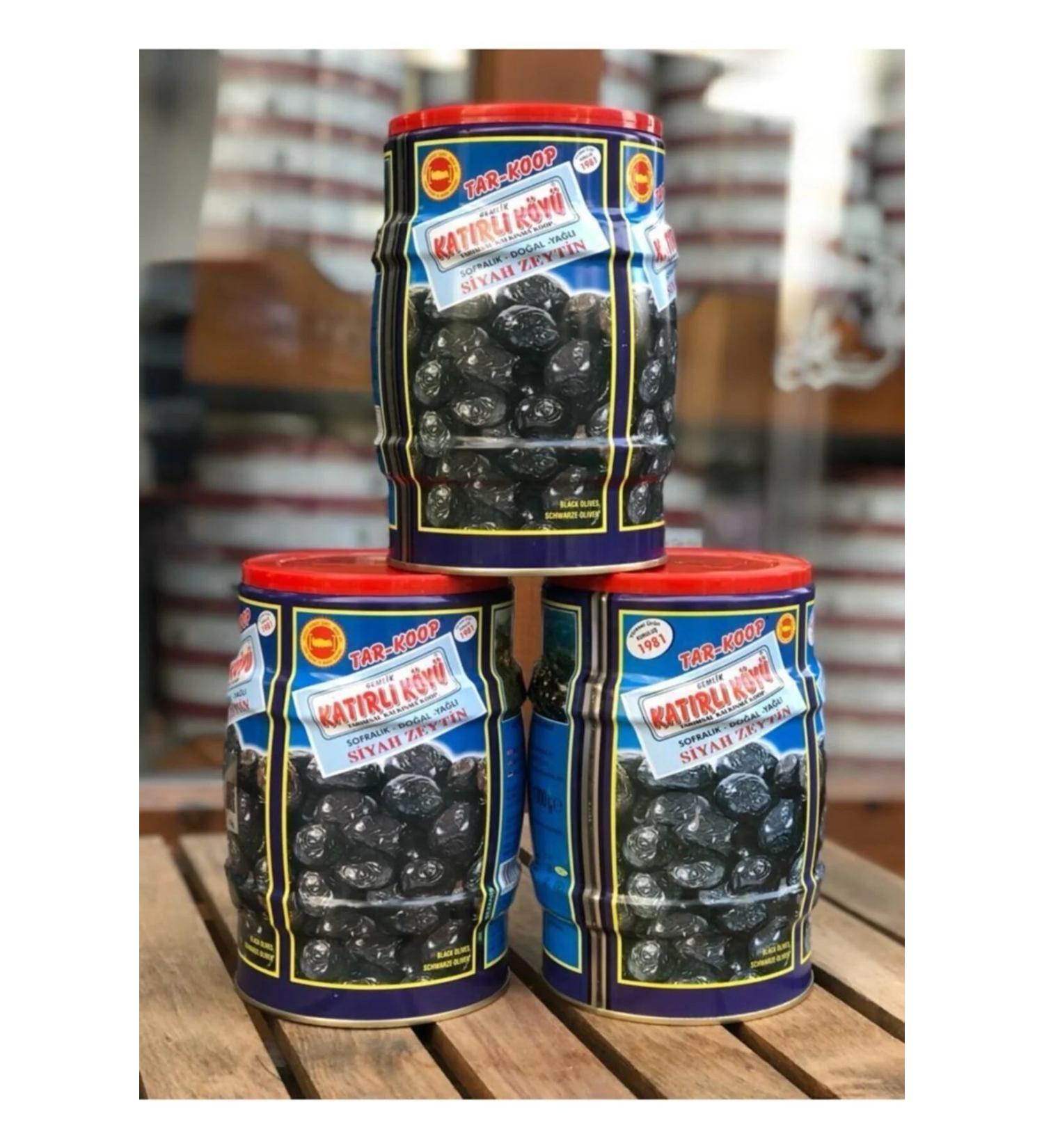 Kat rl Olive KATIRLI OLIVE GEML K KATIRLI VILLAGE TABLE NATURAL OILY BLACK OLIVE 3x1 KG (3 PIECES) - Buy Online on GoSupps.com