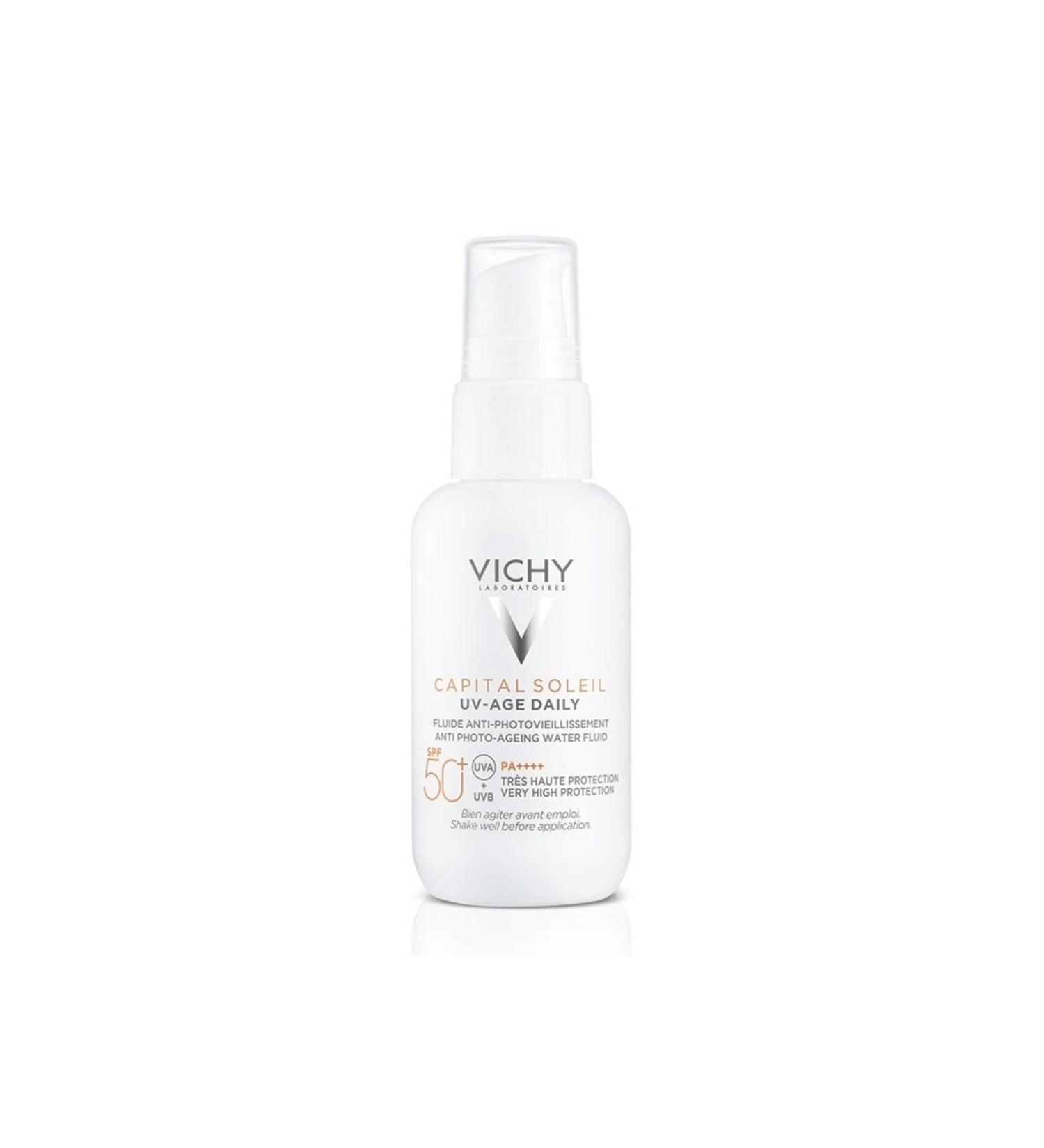Vichy Capital Soleil UV Age Daily Anti-Photo-Aging Sun Cream SPF50+ 40 ml - Buy Online on GoSupps.com
