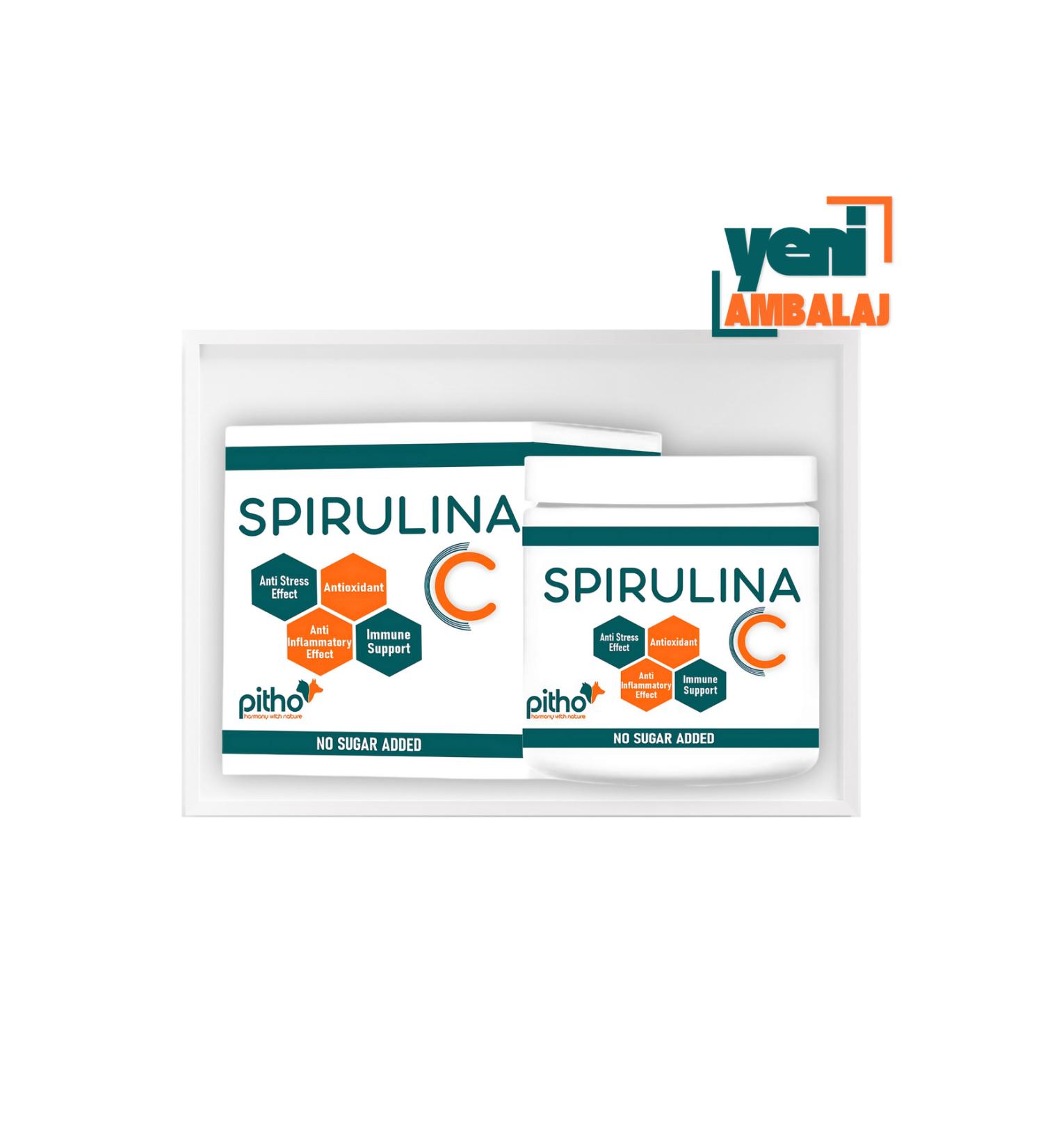 Pitho Spirulina C - Natural Immune Booster for Dogs and Cats - Buy Online on GoSupps.com