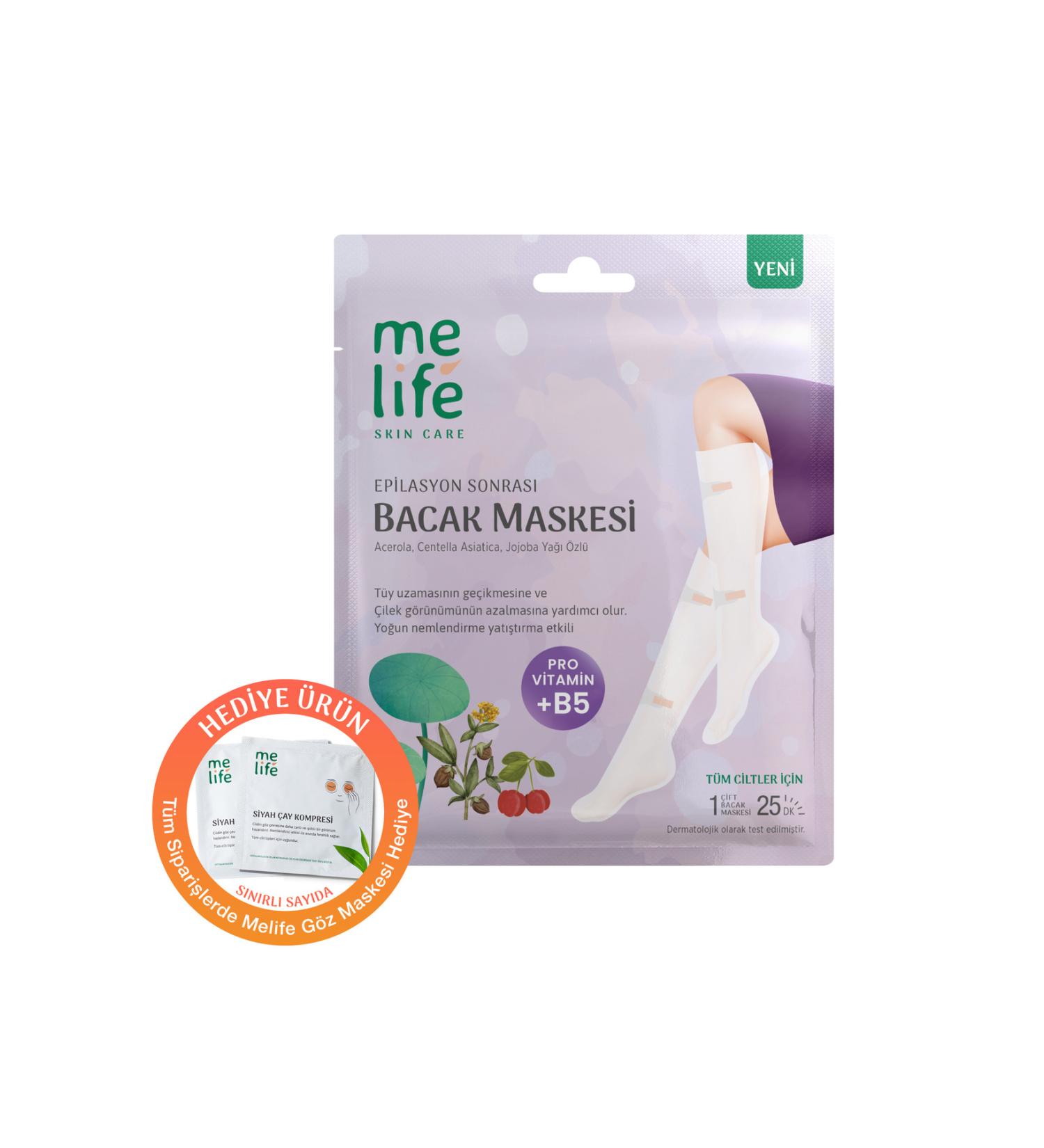 MELIFE Post Epilation Leg Mask 50 Ml - Buy Online on GoSupps.com