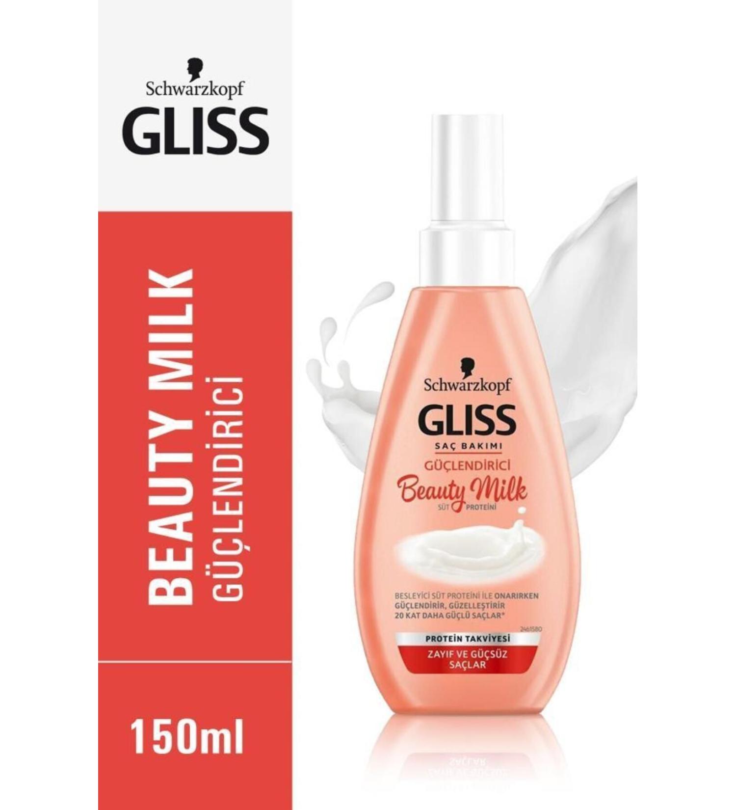 Gliss Schwarzkopf Beauty Milk-Strengthening Hair Care Milk 150 ml