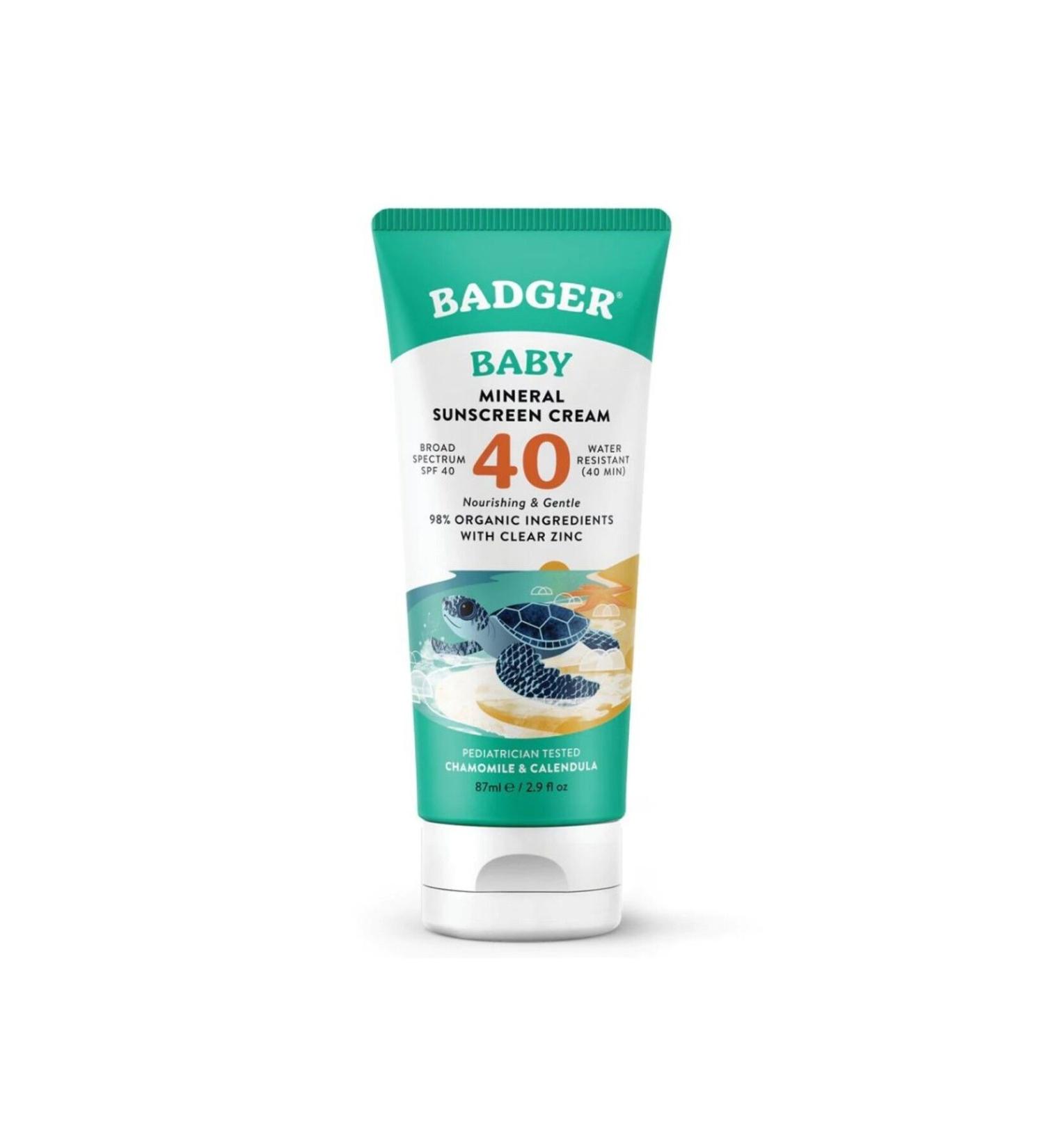 Badger Baby Sun Cream Spf40 87 ml