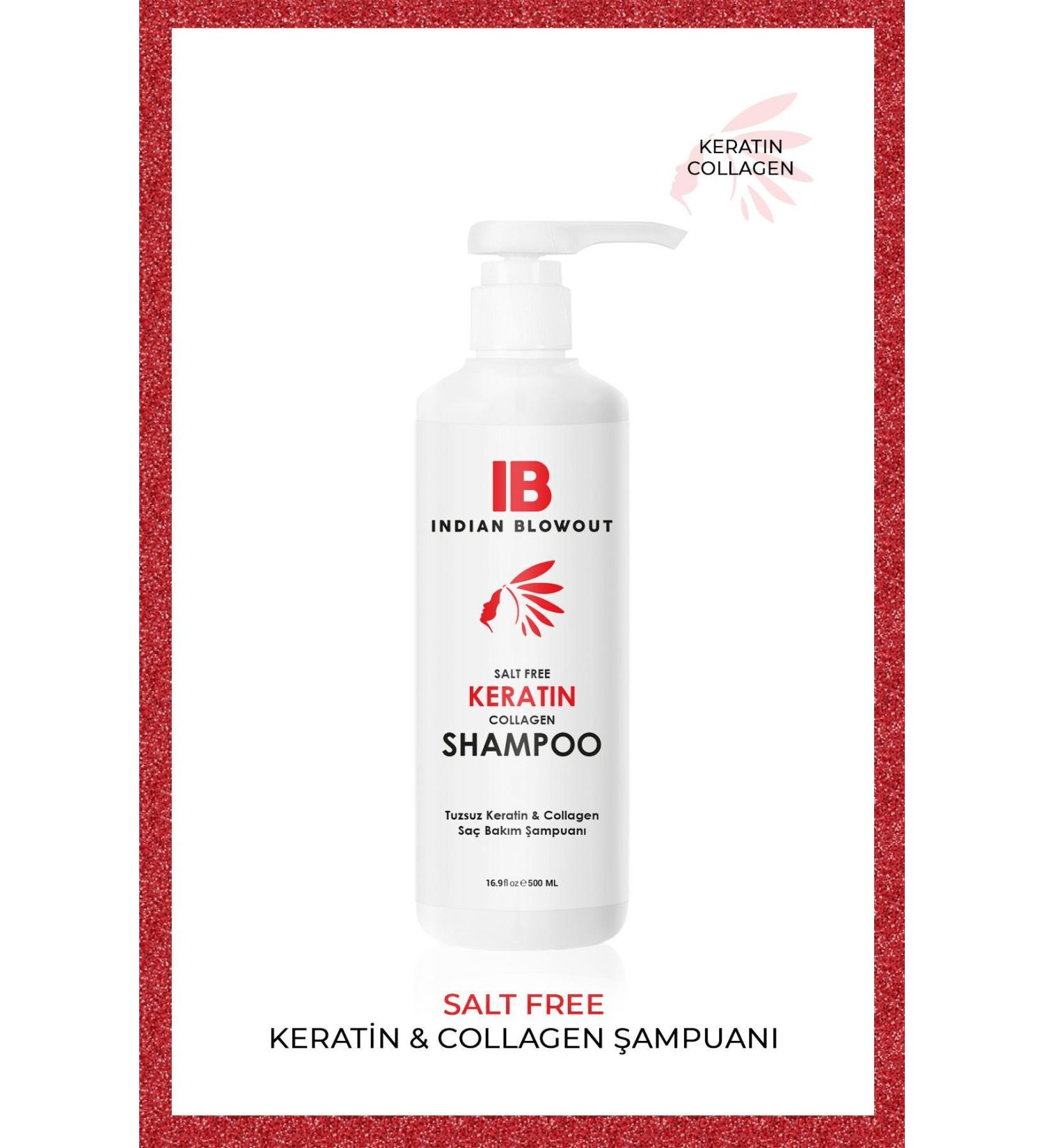 Indian Blowout Salt-Free Keratin & Collagen Hair Care Shampoo