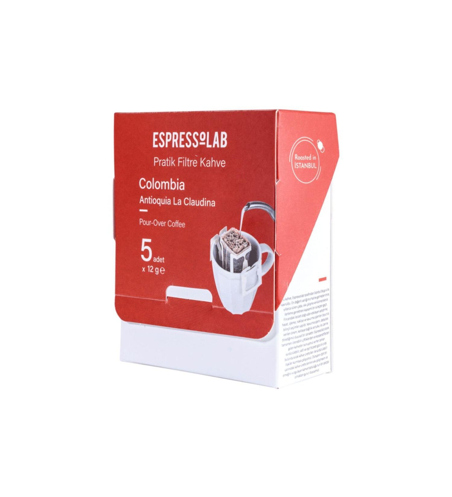 Espressolab Practical Filter Coffee - Colombia Antioquia La Claudina - 5 Pieces - Buy Online on GoSupps.com