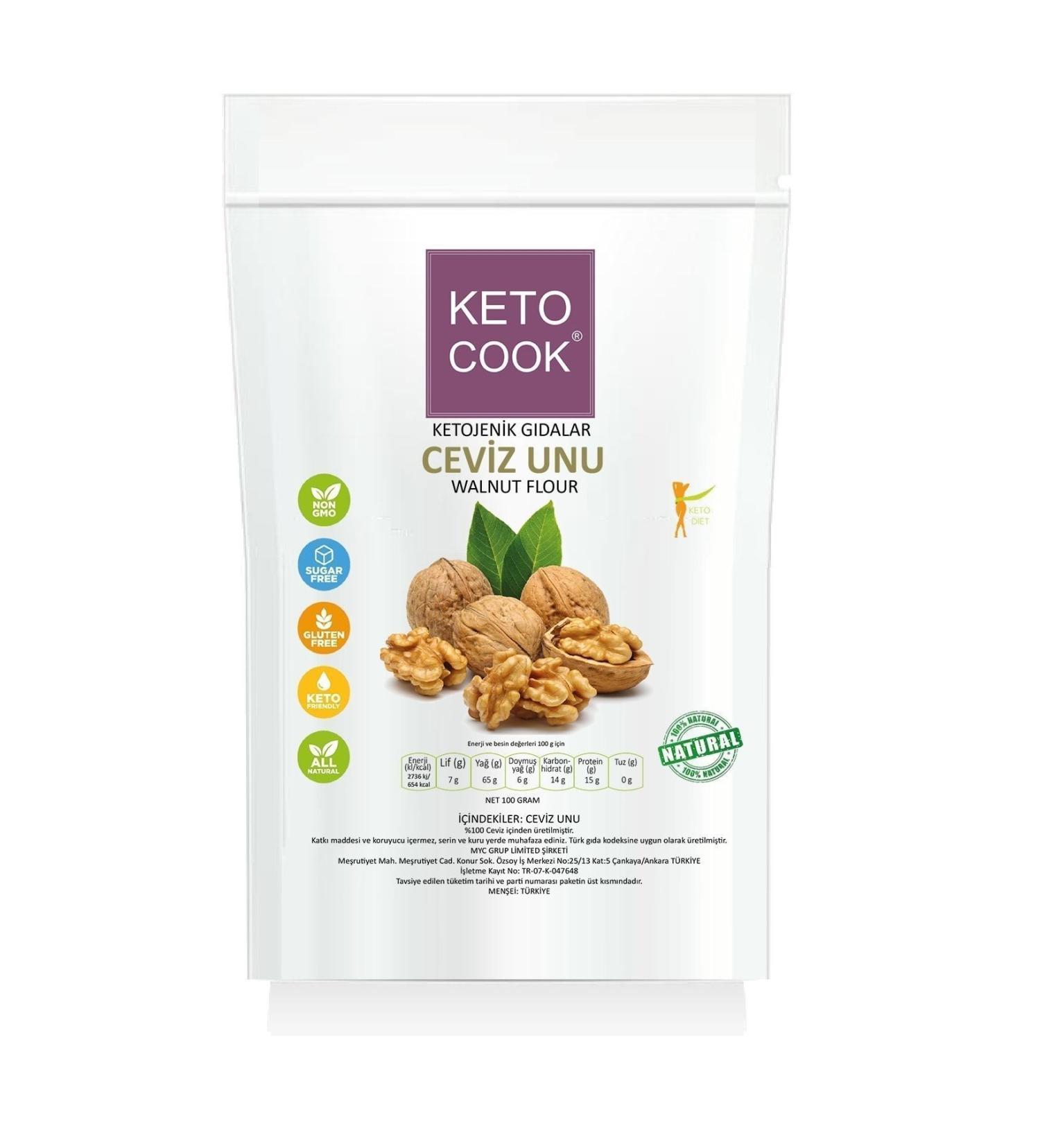 KetoCook Ketogenic Walnut Flour 100 grams