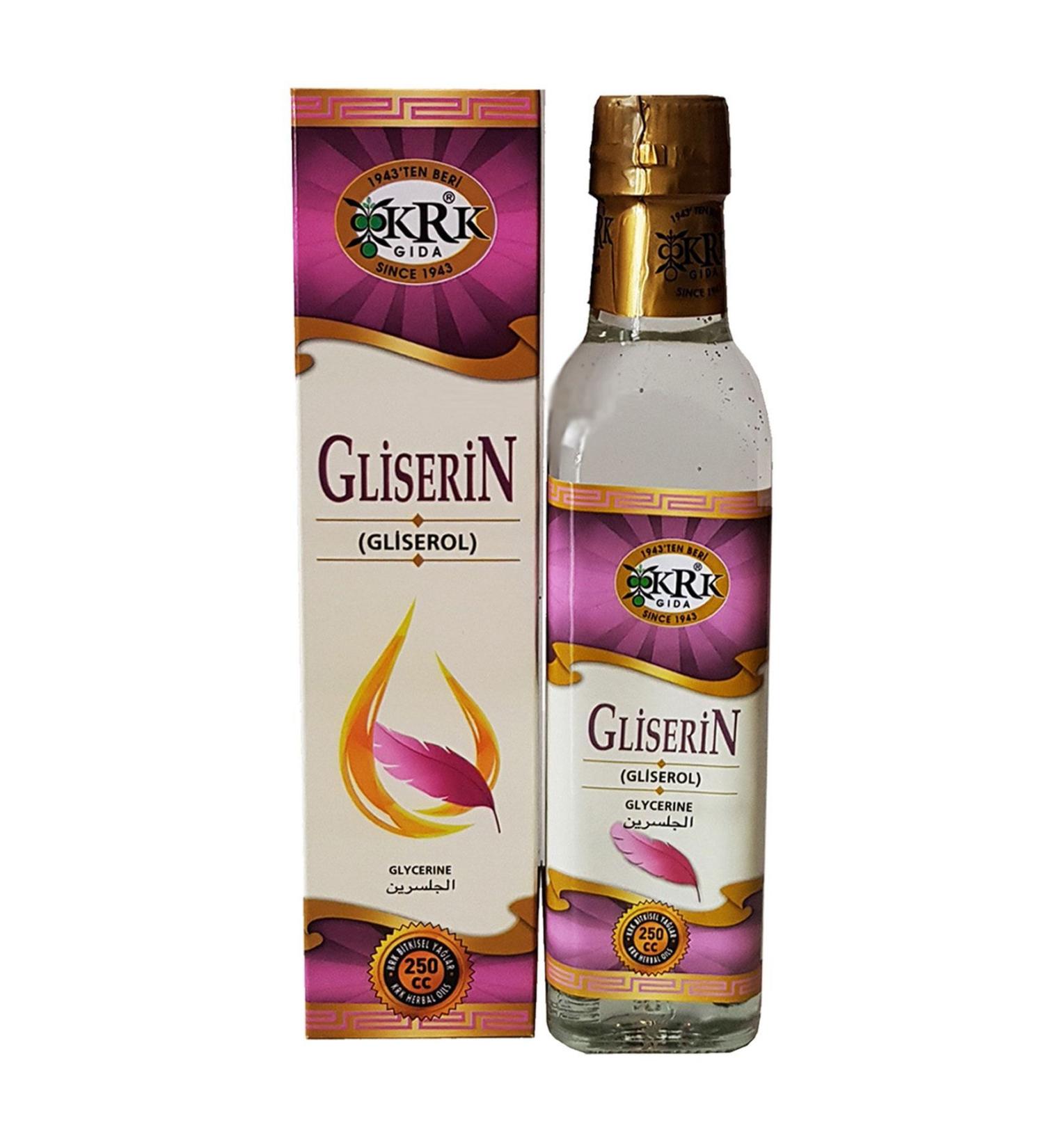 Krk Glycerin 250 Cc Glass Bottle Glycerol 250 Ml.