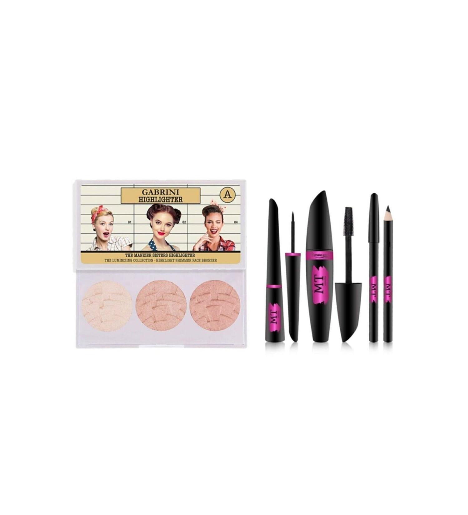 MT Elva Kozmo Gabrini 3-Piece Illuminator + Rimel Eyeliner Eye Pencil Set