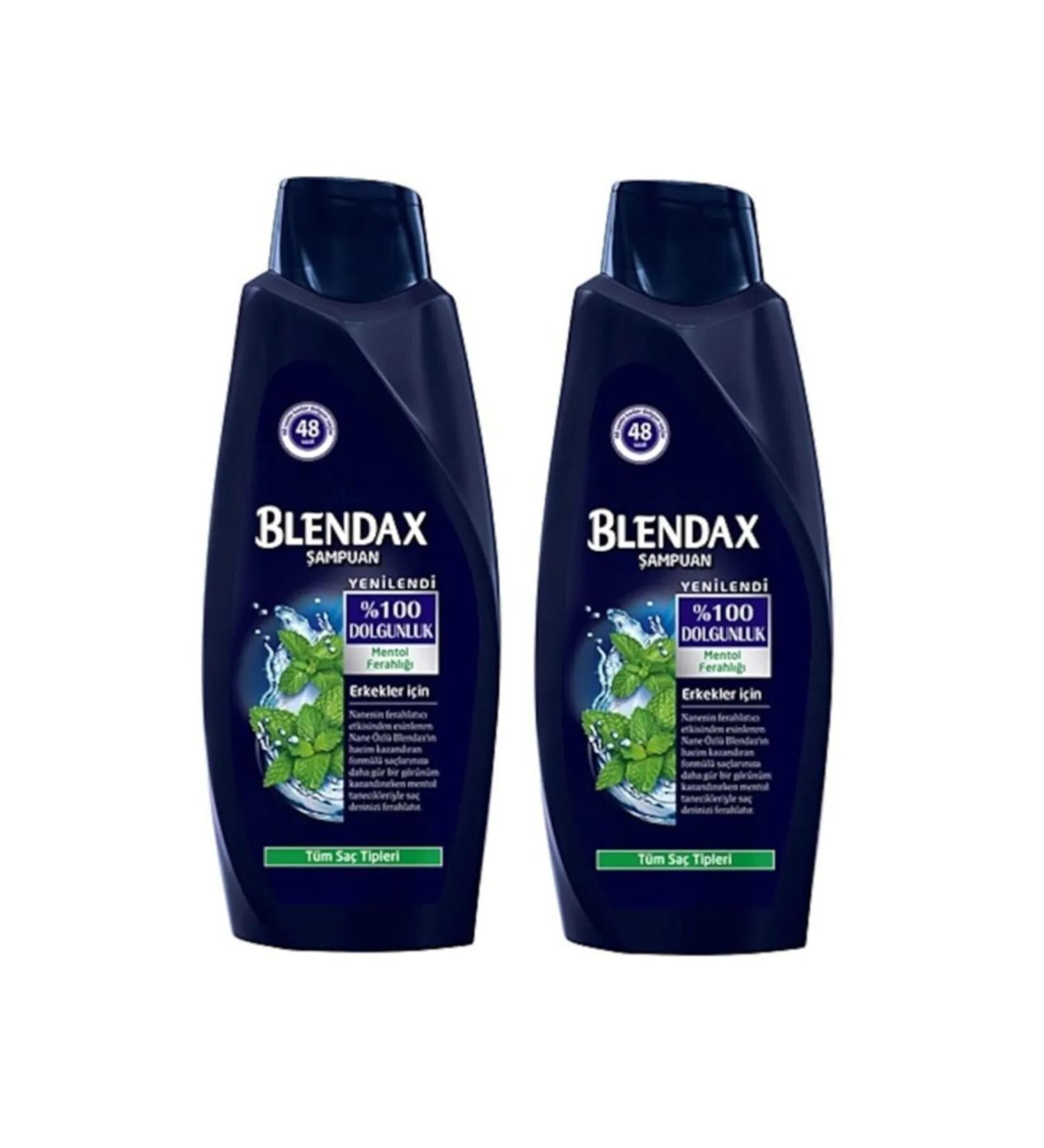 Blendax Menthol Freshness Shampoo 500 ml x2 Pieces