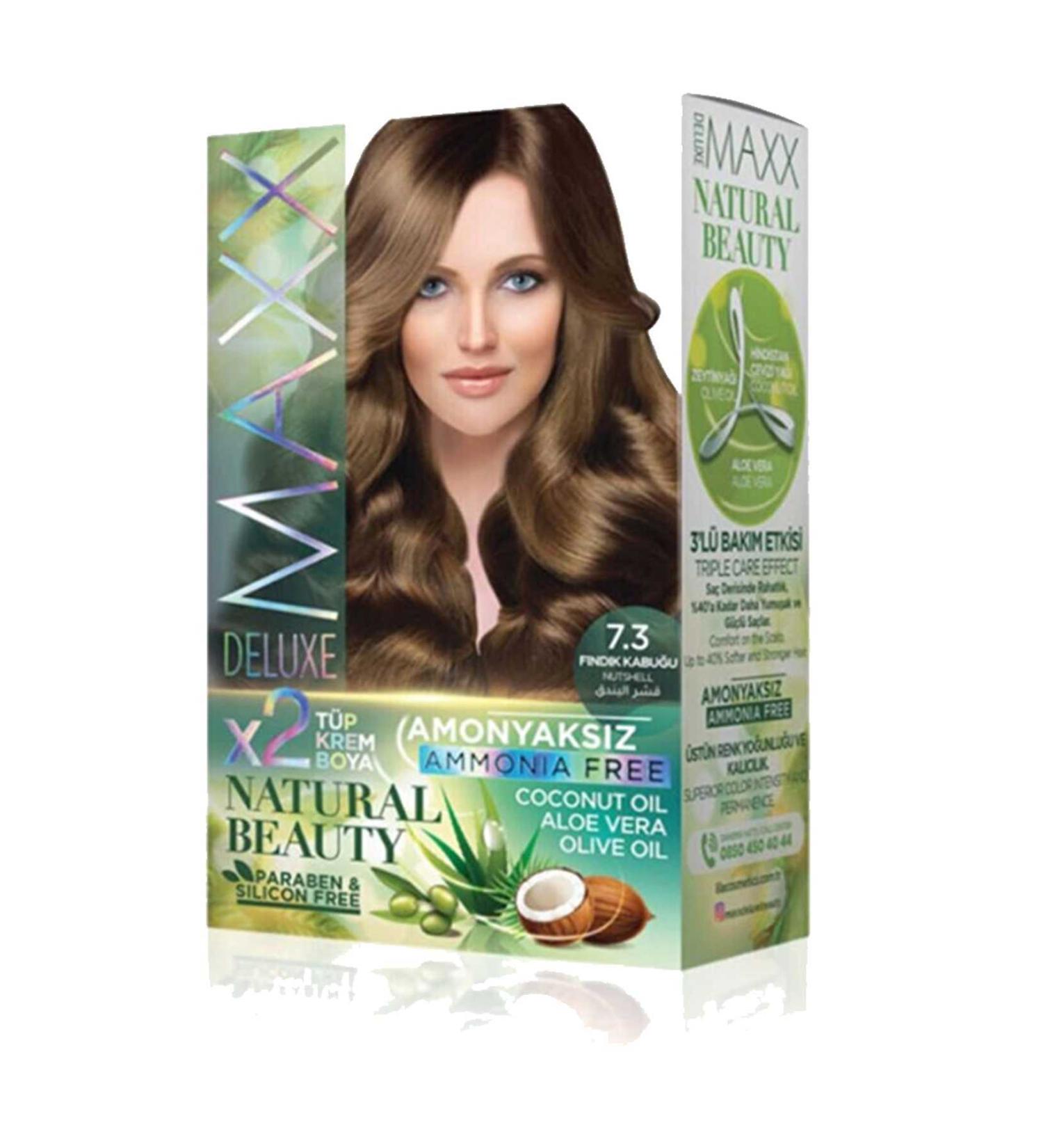 MENBOX TOPTANBULURUM Natural Beauty Ammonia-Free Hair Dye 7.3 Hazelnut Shell