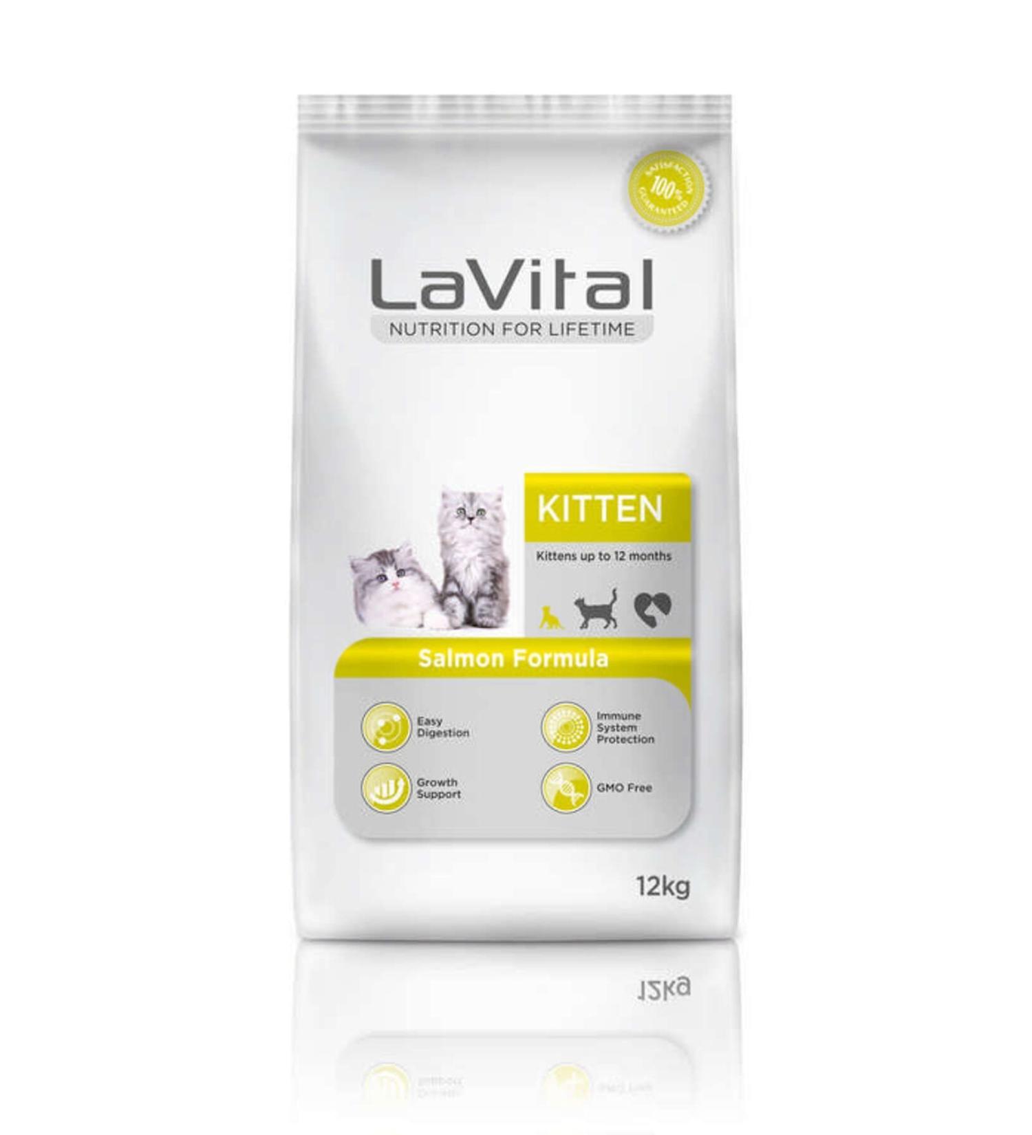 La Vital Lavital Kitten Salmon Cat Food - 12 Kg
