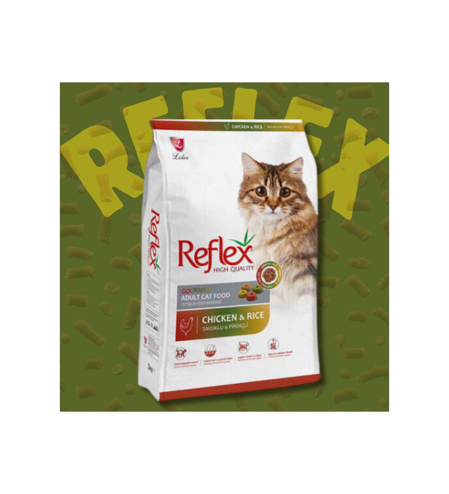 Reflex Chicken Colored Granular Adult Cat Food 2 kg