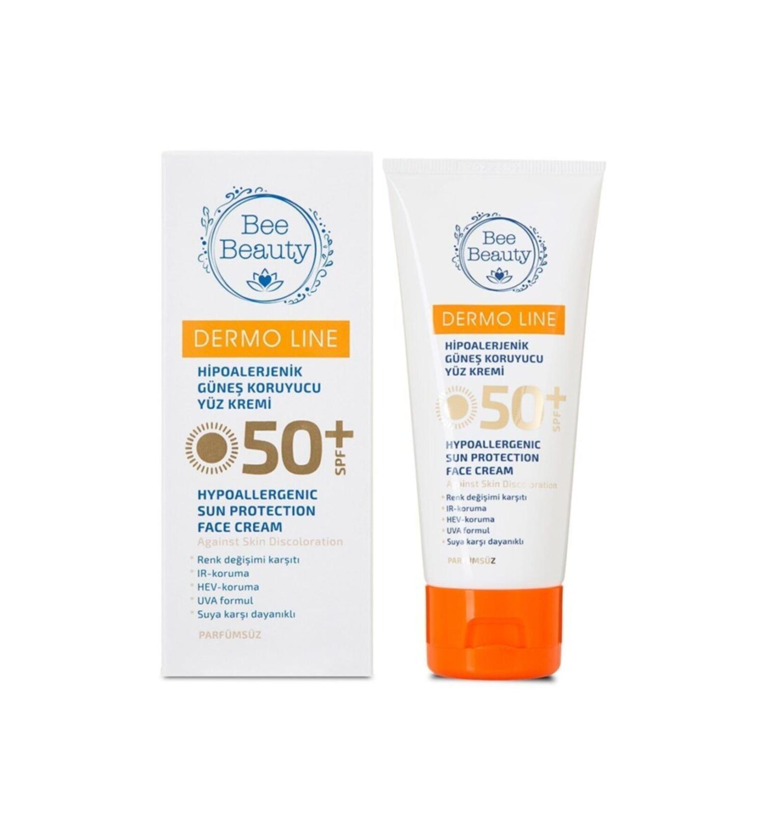 Bee Beauty Brand: Hypoallergenic Sunscreen Face Cream Spf50+ 50 Ml Category: Face Sunscreen - Buy Online on GoSupps.com