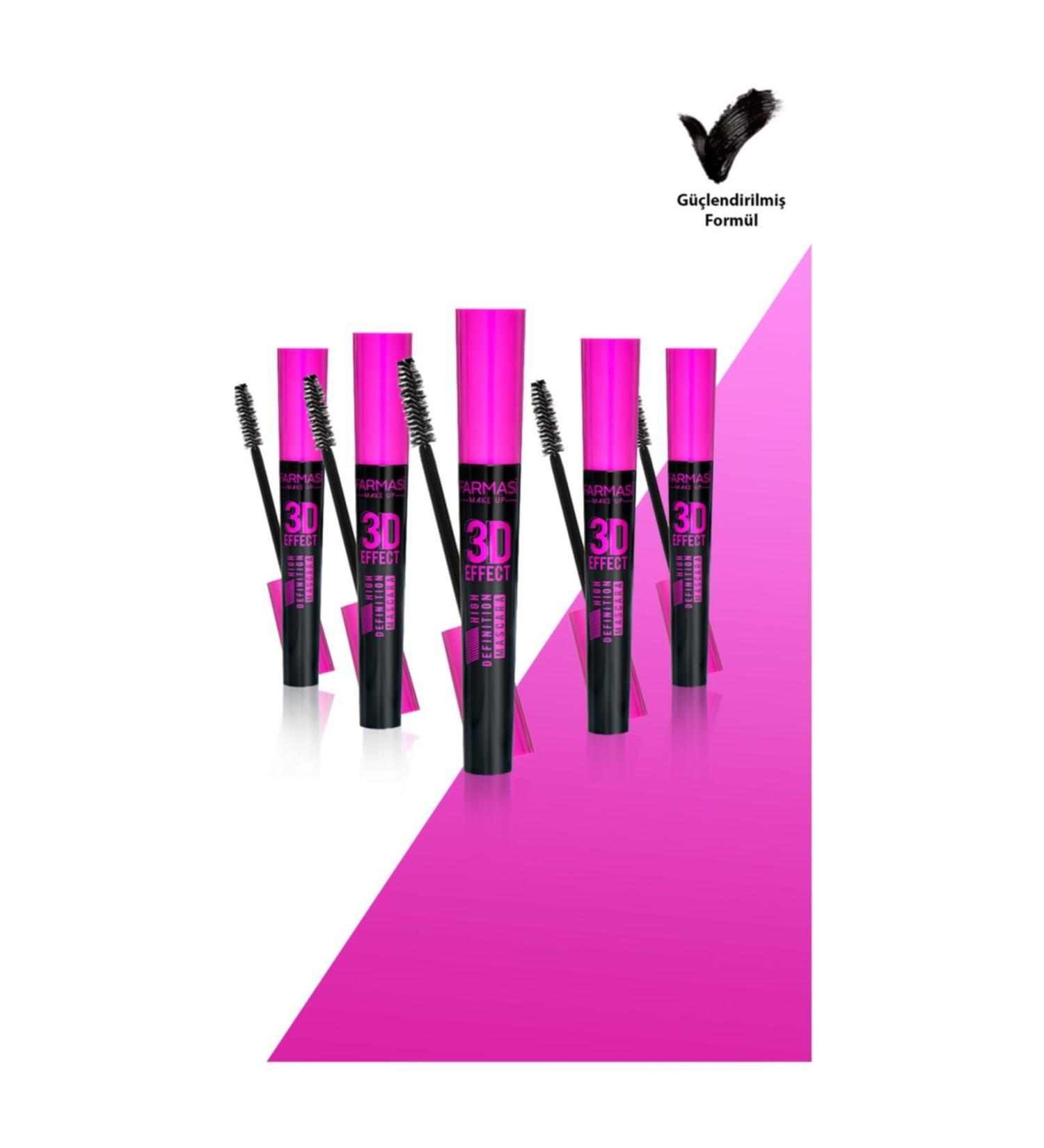 Farmasi 3d Effect High Definition Mascara-10ml 5 Pieces