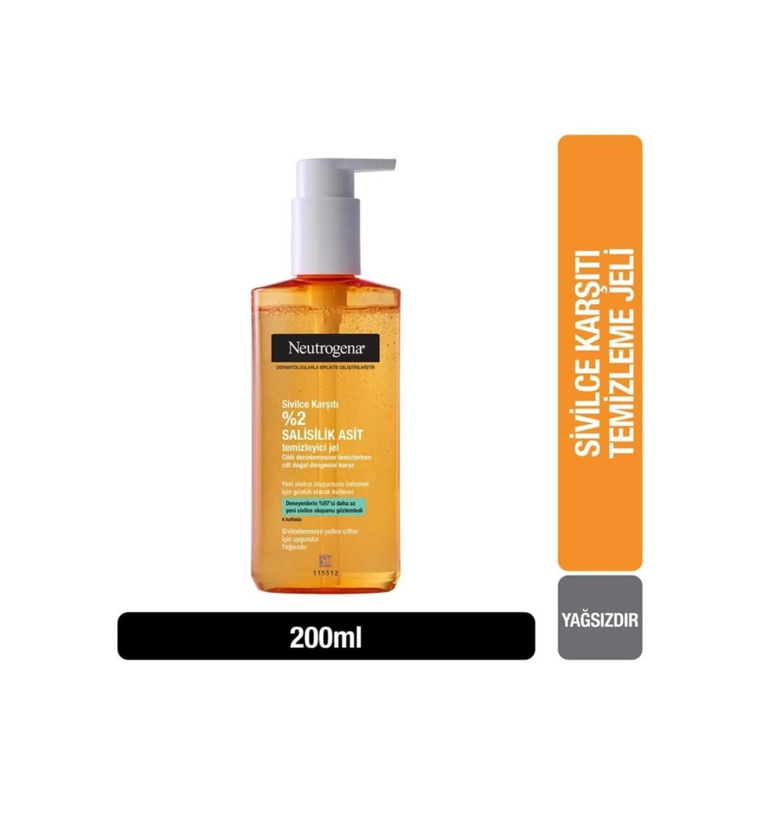 Neutrogena Anti-Acne Facial Cleansing Gel 200 ml - Buy Online on GoSupps.com