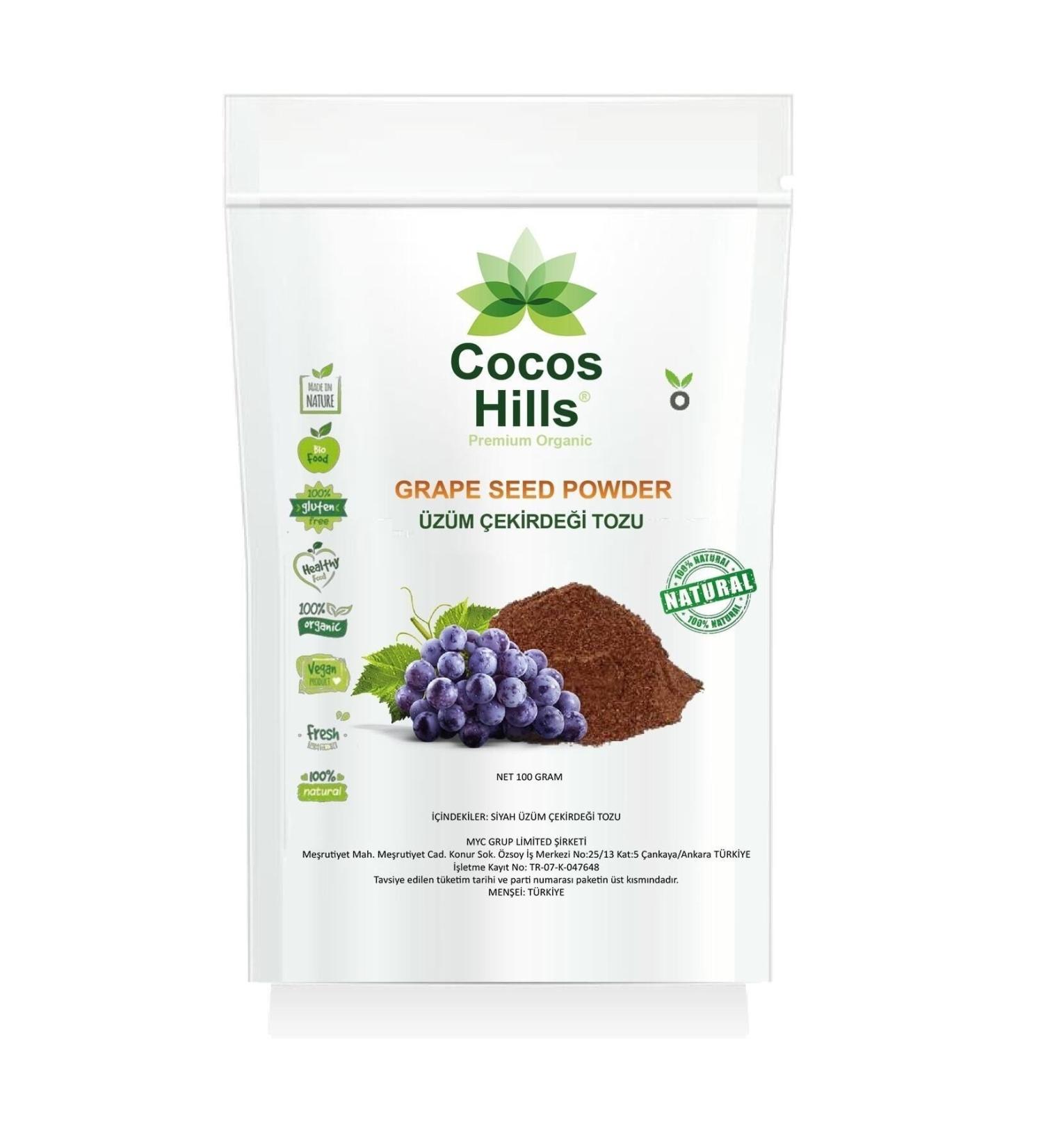 Cocos Hills Black Grape Seed Powder 100 grams