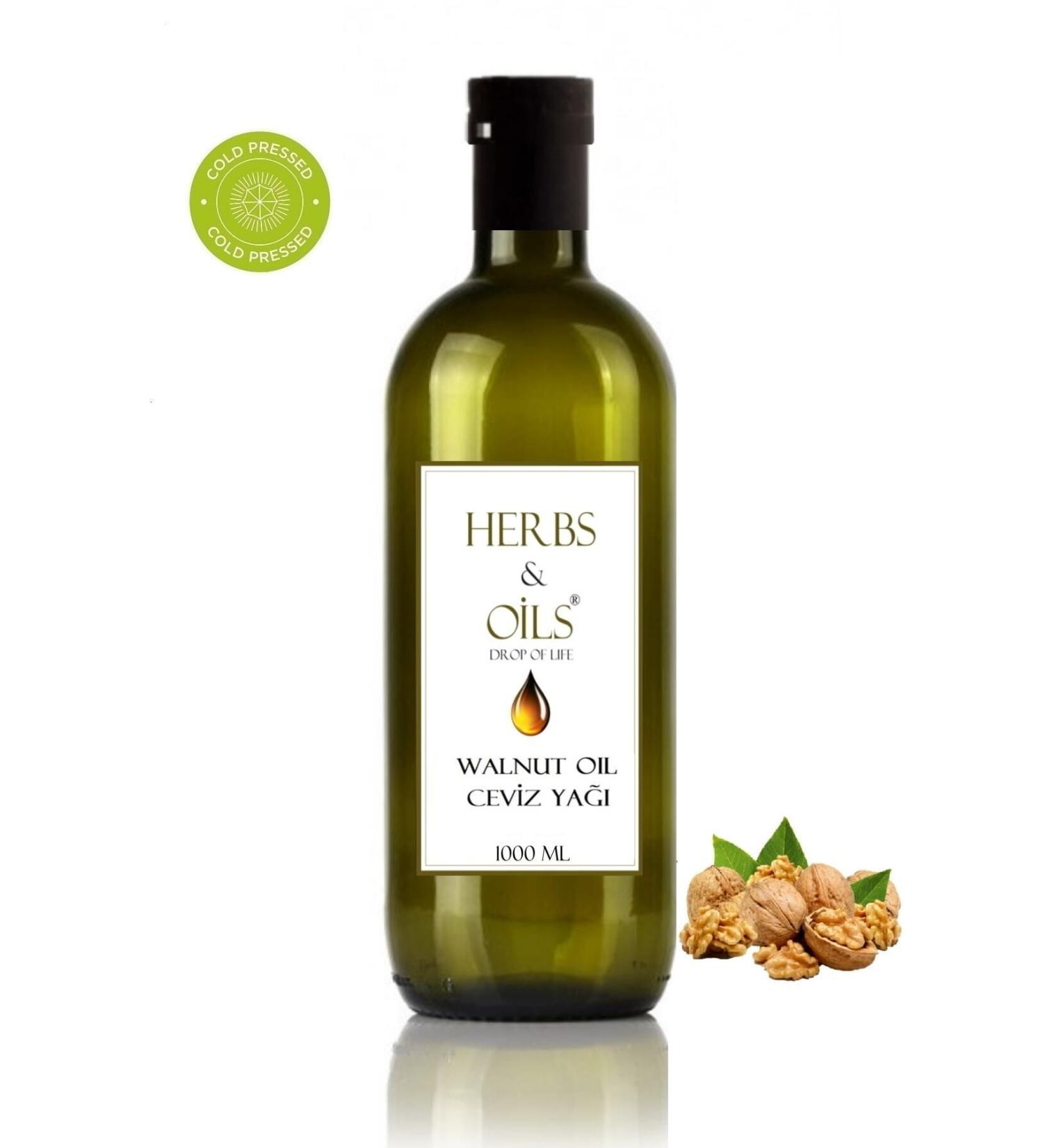 Herbs & Oils Walnut Oil ( Cold Press ) Walnut Oil 1000 Ml ( Cold Press )