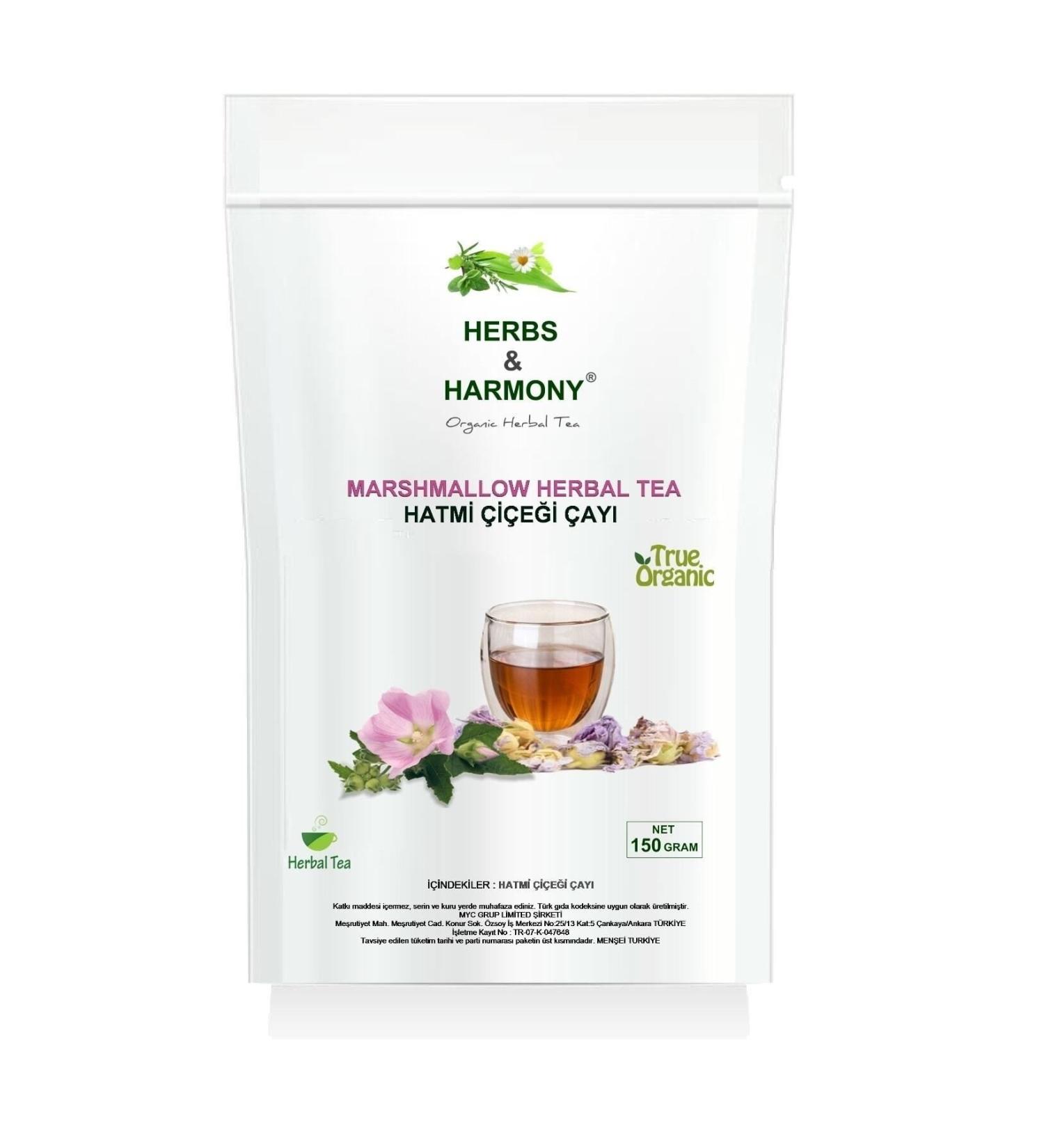Herbs & Harmony Marshmallow Herbal Tea Marshmallow Flower Herbal Tea 150 grams