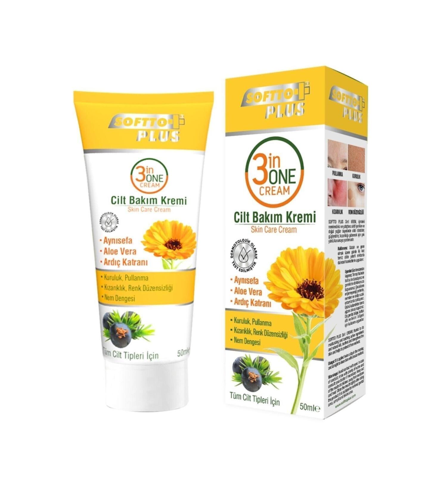 Softto Plus 3IN1 ILLUMINATING-SHINING SKIN CARE CREAM 50 ML KEYON2980