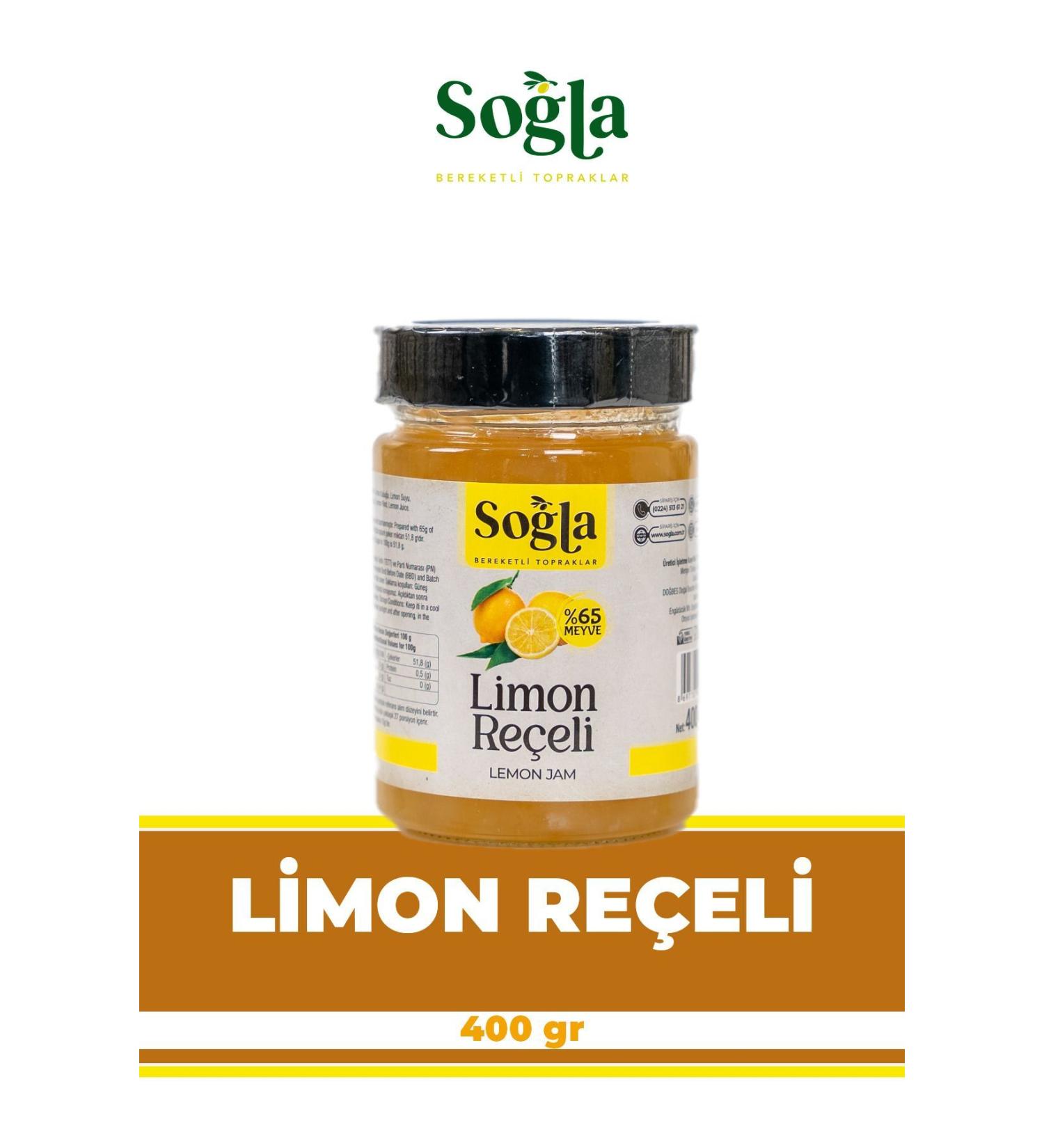 SOGLA OLIVE LEMON JAM 400GR
