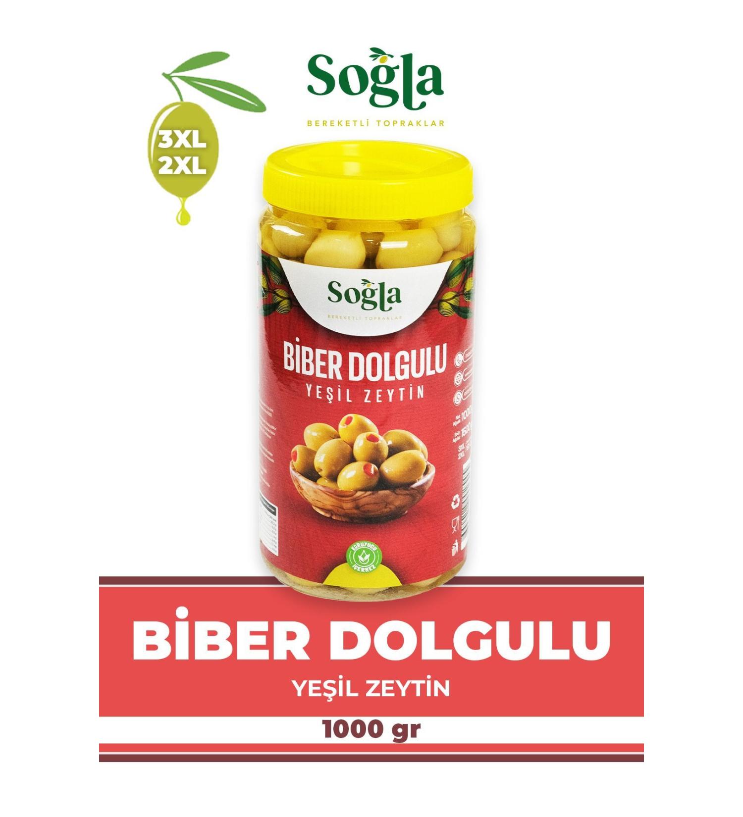 SO LA ZEYT NC L K Pepper Stuffed Olives 1000gr