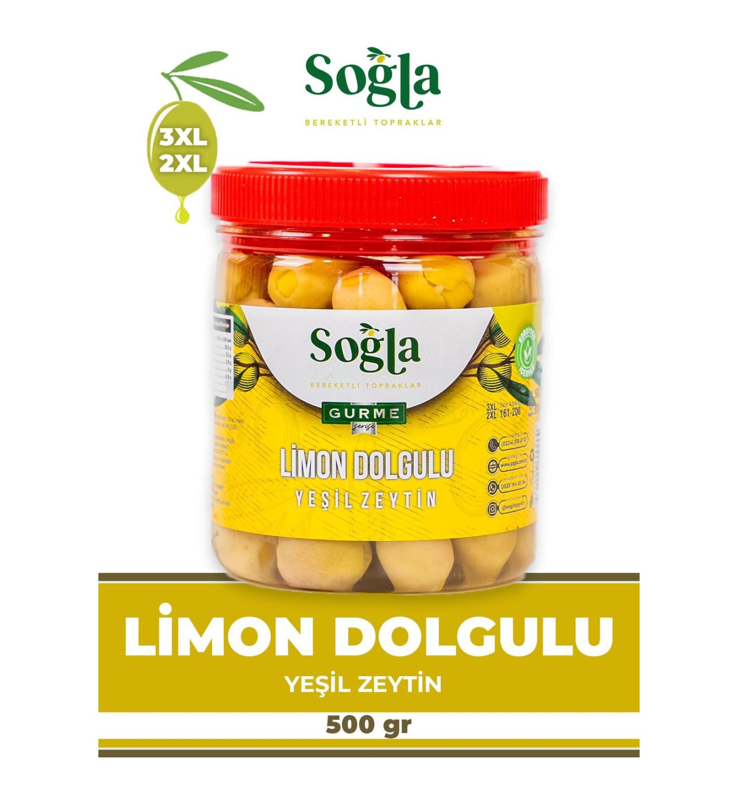 SO LA ZEYT NC L K Lemon Stuffed Green Olives 500gr